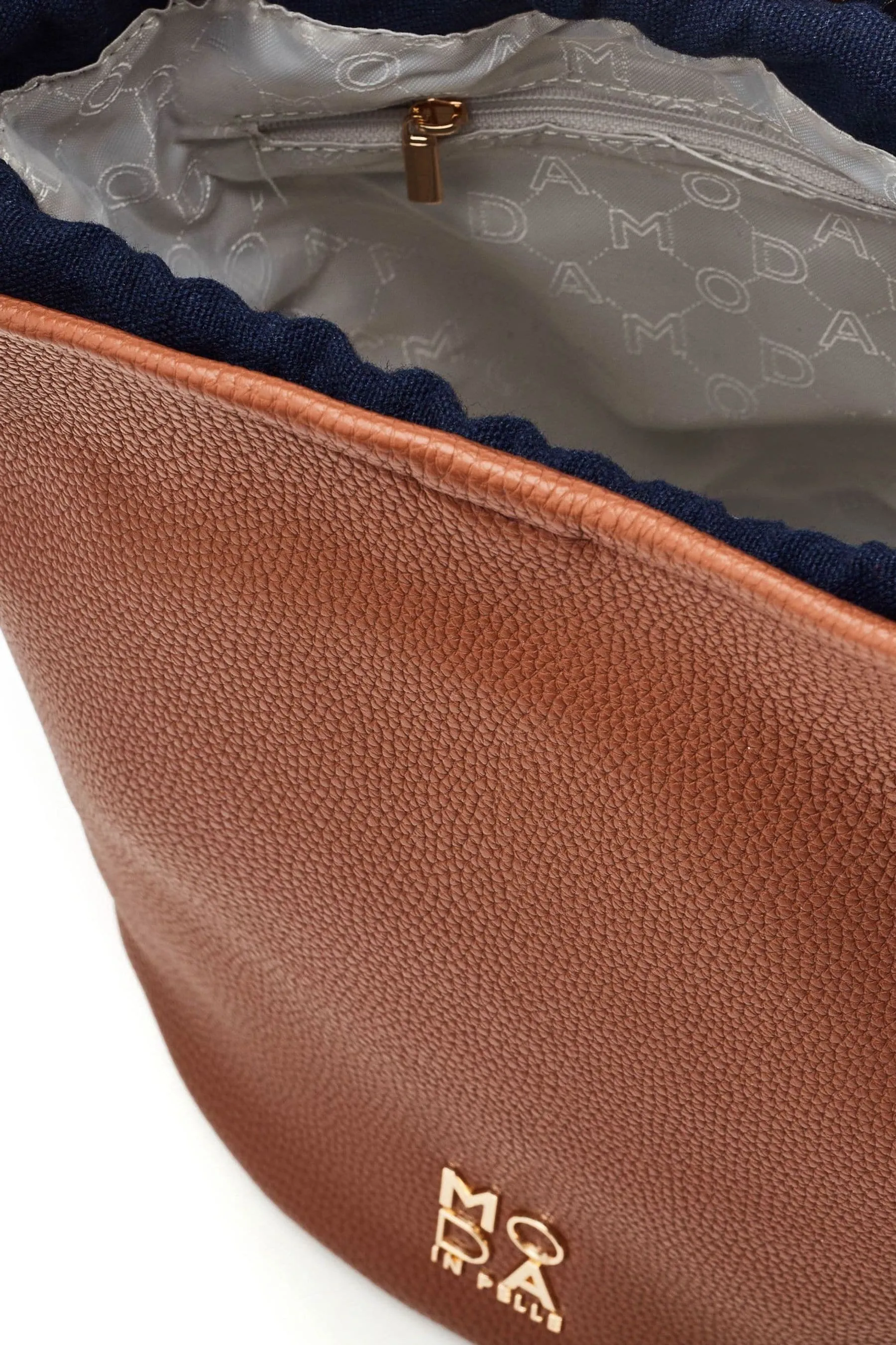 Moda in Pelle - Jade - Borsa a secchiello con fibbie caratteristiche    
