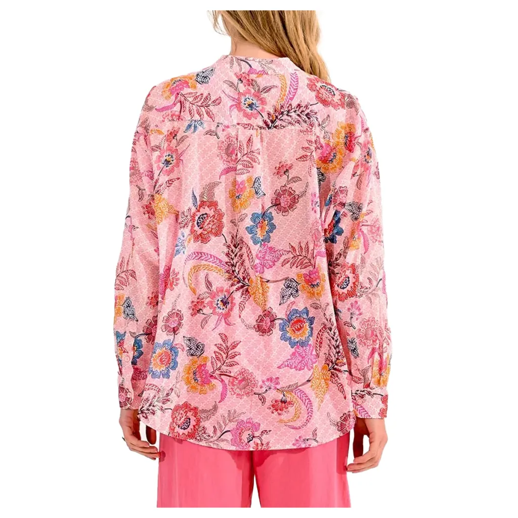 MOLLY BRACKEN camicia donna fantasia floreale rosa ZR111BCE 100% cotone