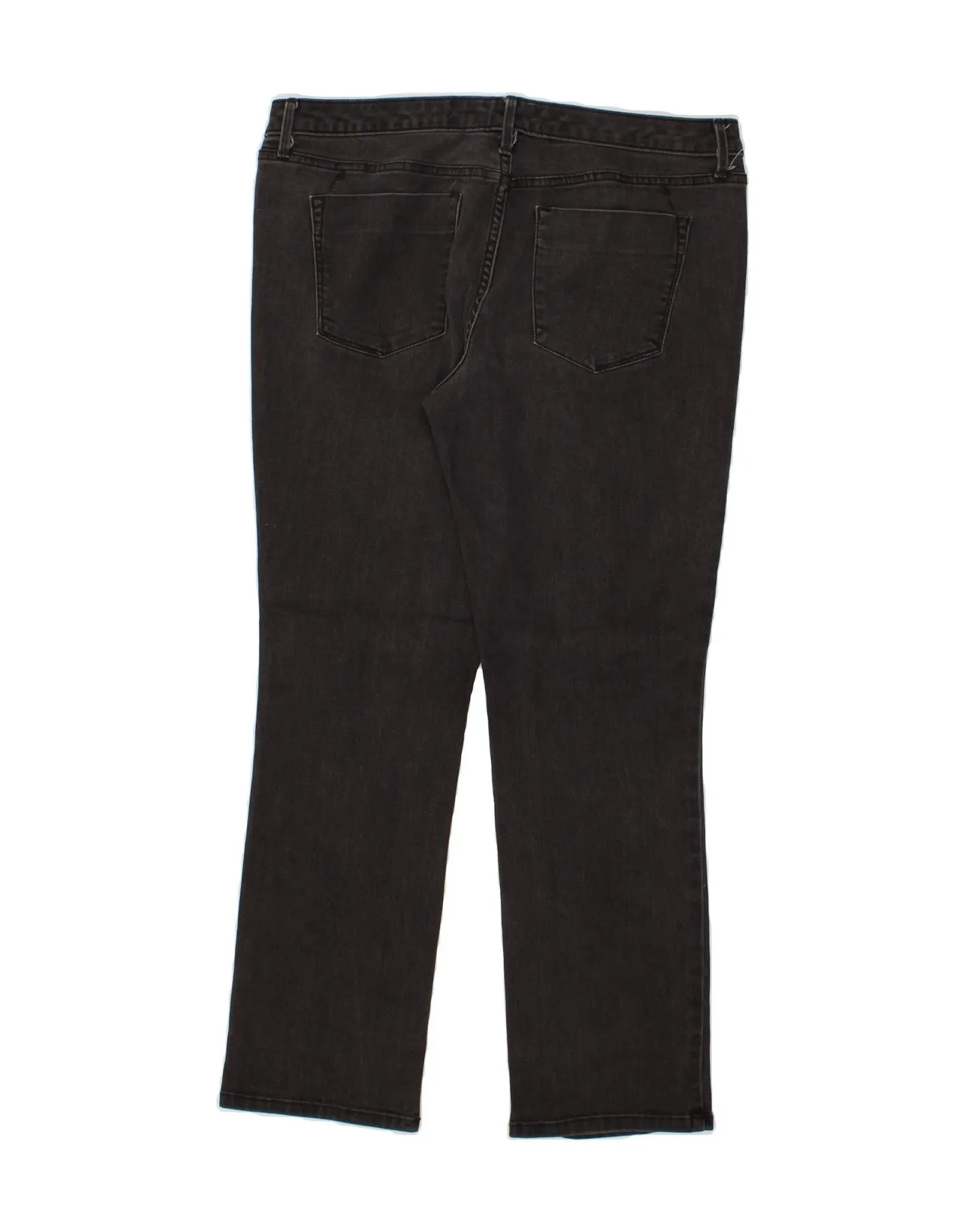 MOSSIMO Womens Mid Rise Straight Jeans US 12 Large W34 L28 Black Cotton
