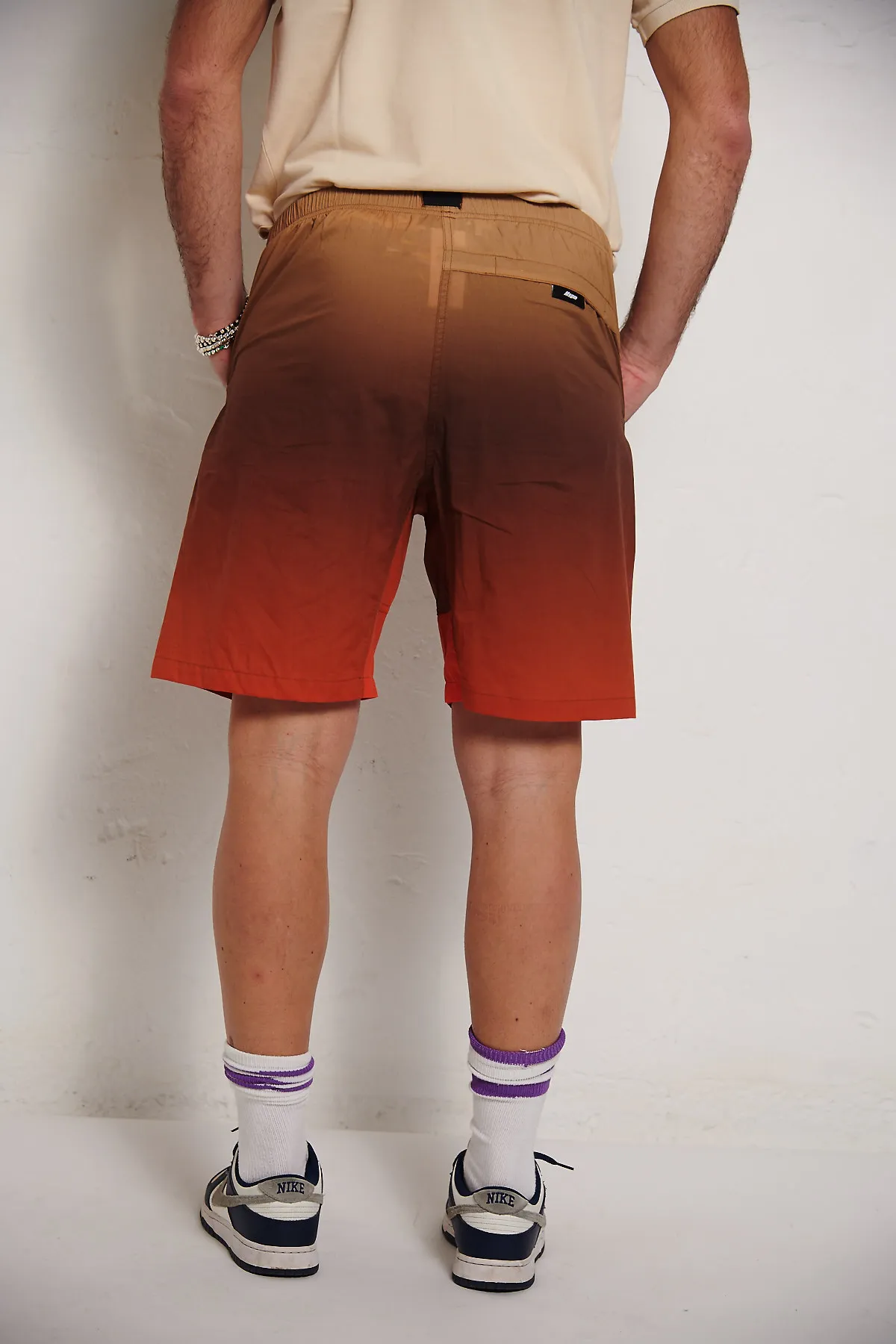 MSGM cotton poplin Bermuda shorts with Safari gradient print