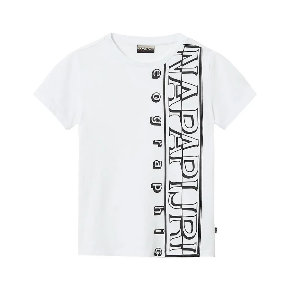  NAPAPIJRI T-SHIRT. BIANCO 