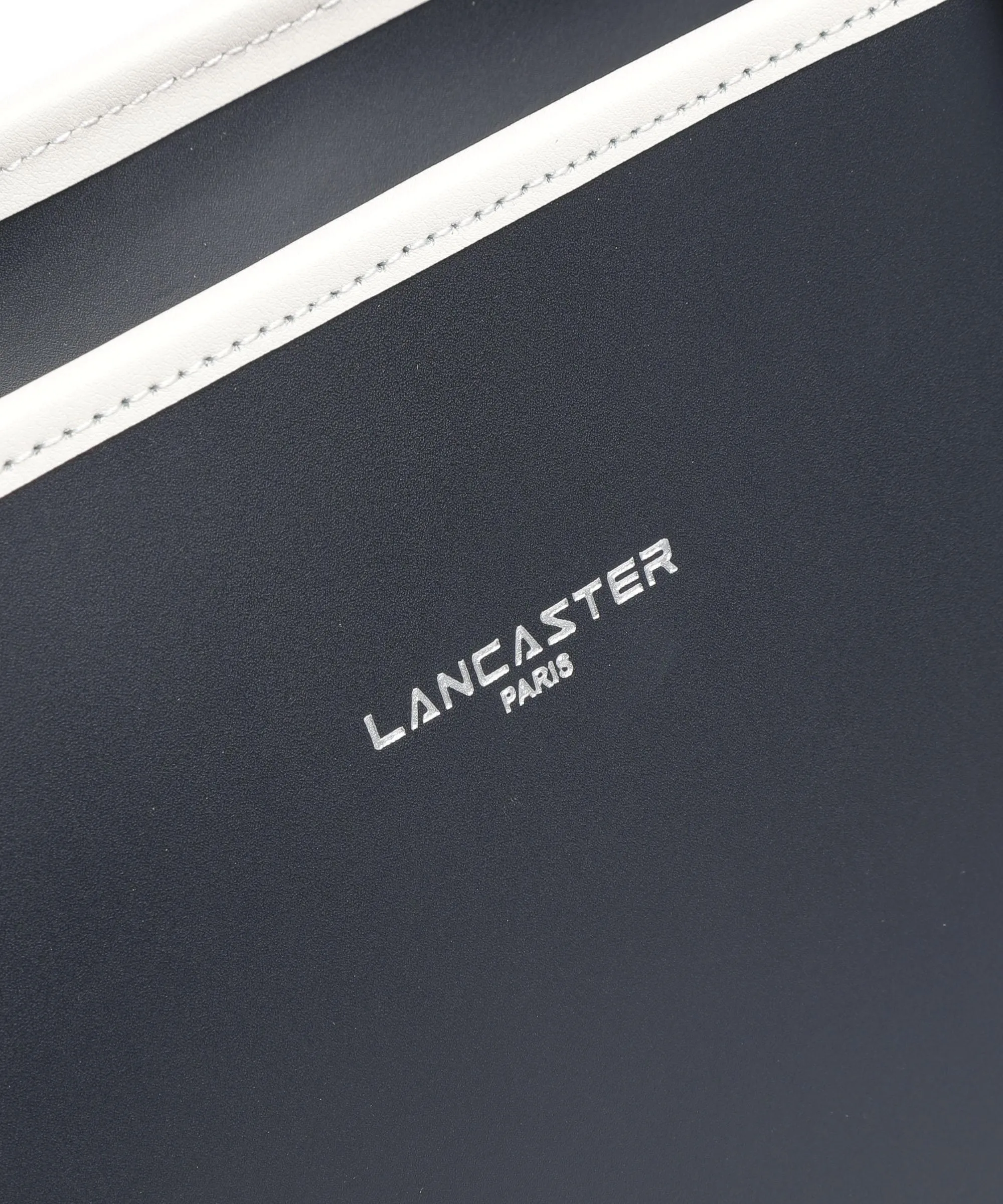 Navy Smooth Calfskin Shopper Bag by Lancaster Constance