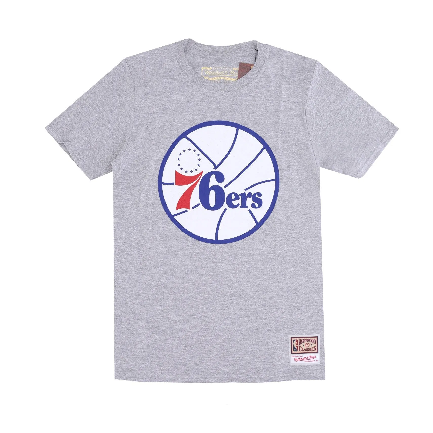 NBA Team Logo Tee Hardwood Classics for Men Phi76e Grey