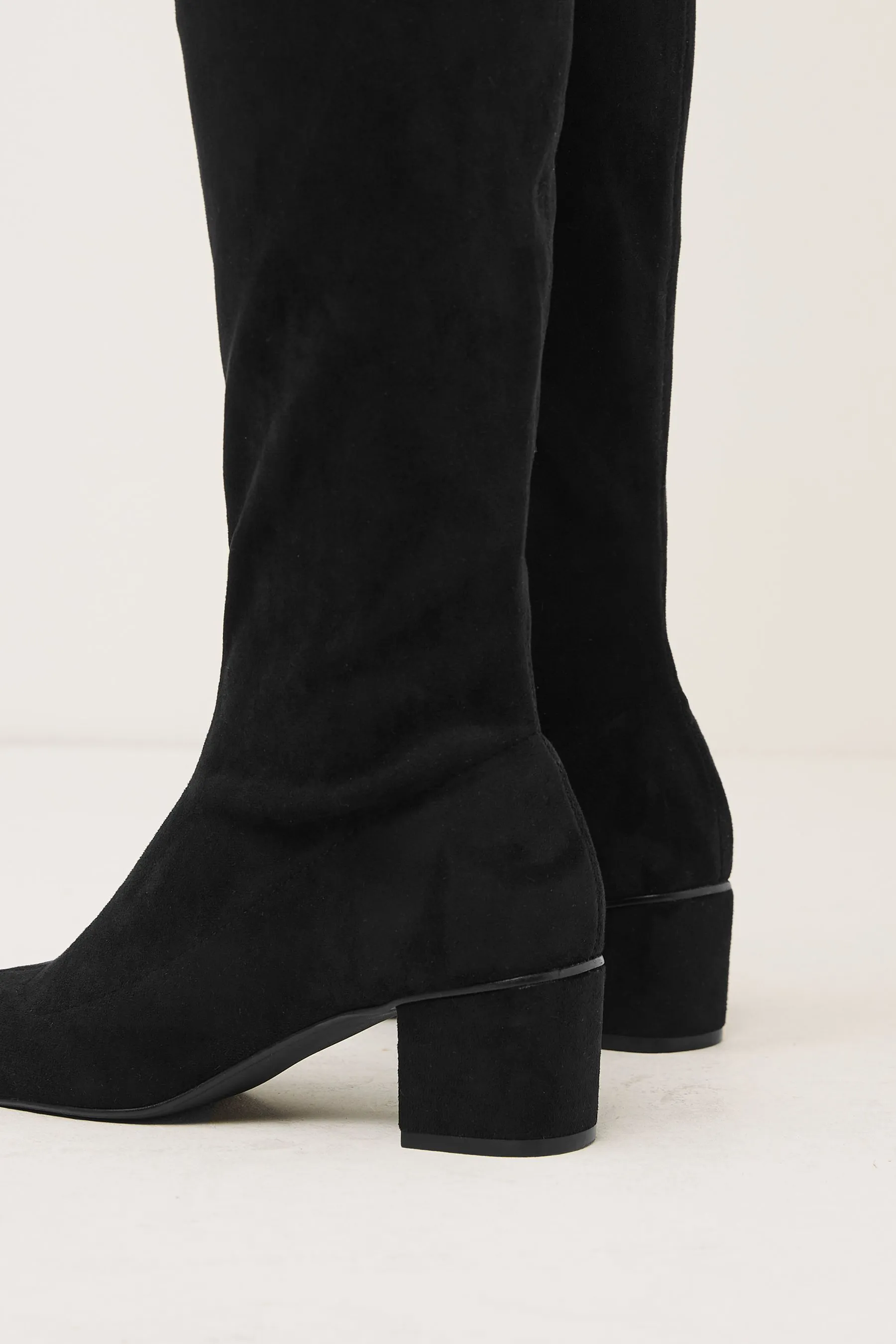 Nero - Forever Comfort - Scarpe ginnastica ginocchio tacco largo Stivali