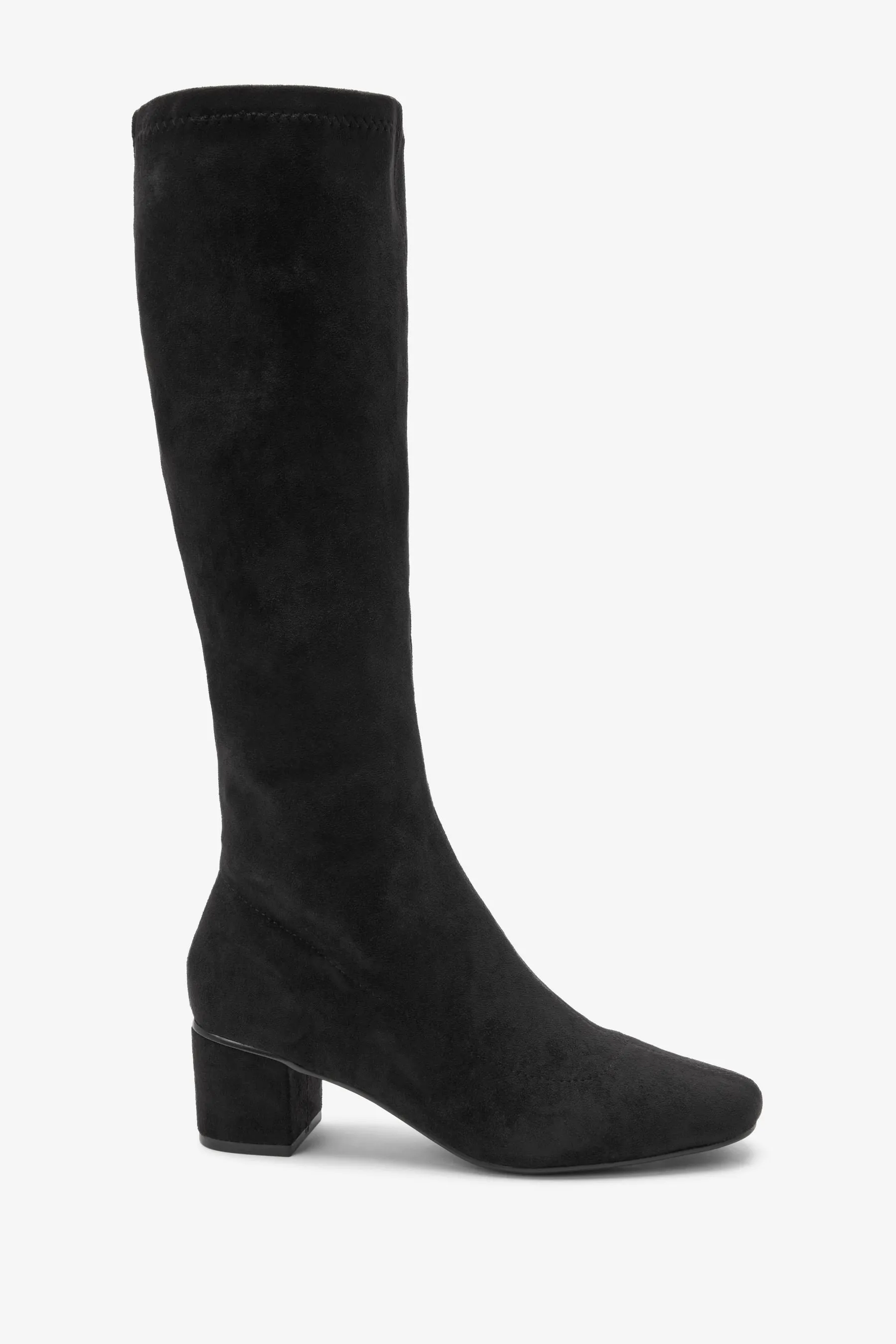 Nero - Forever Comfort - Scarpe ginnastica ginocchio tacco largo Stivali