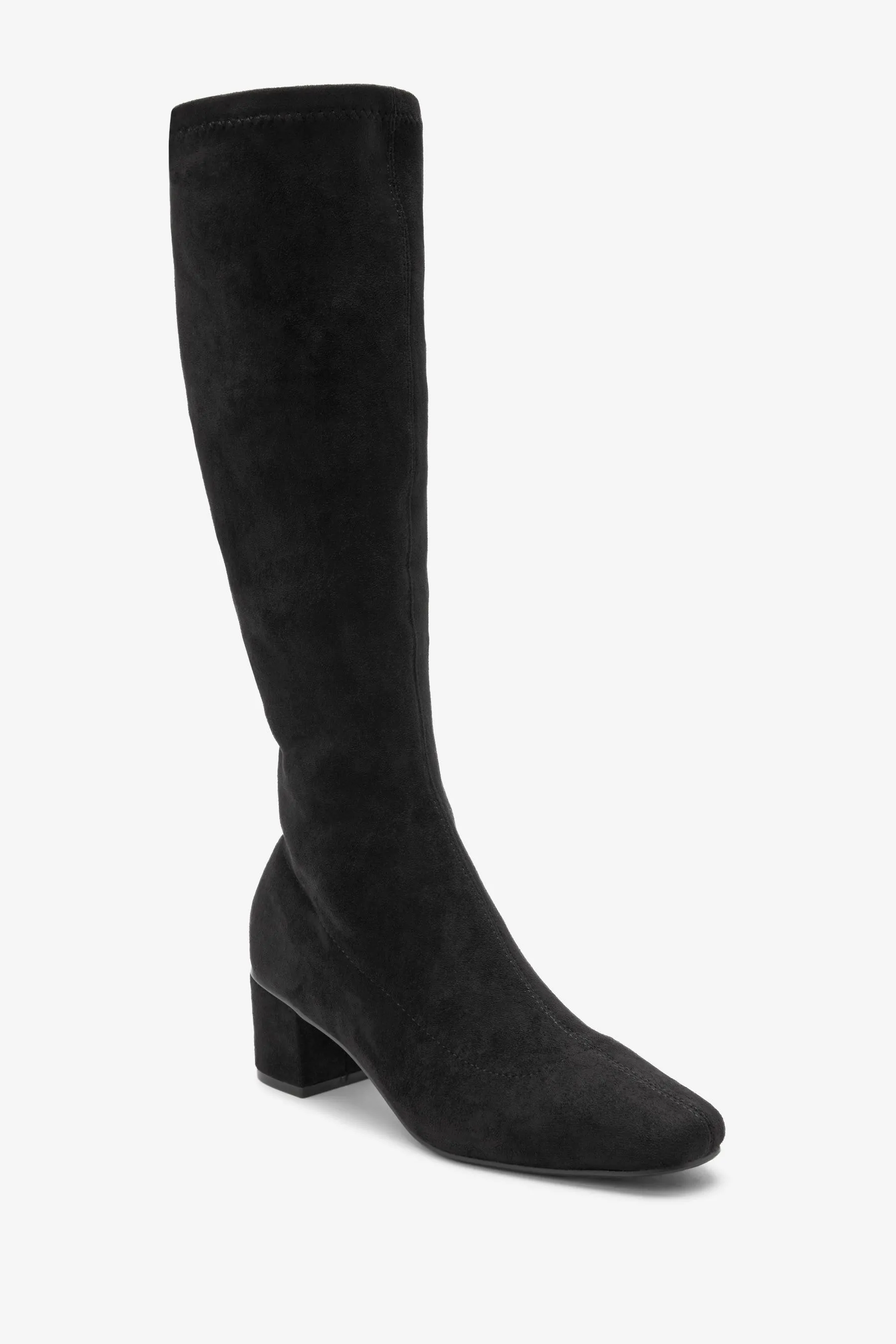 Nero - Forever Comfort - Scarpe ginnastica ginocchio tacco largo Stivali