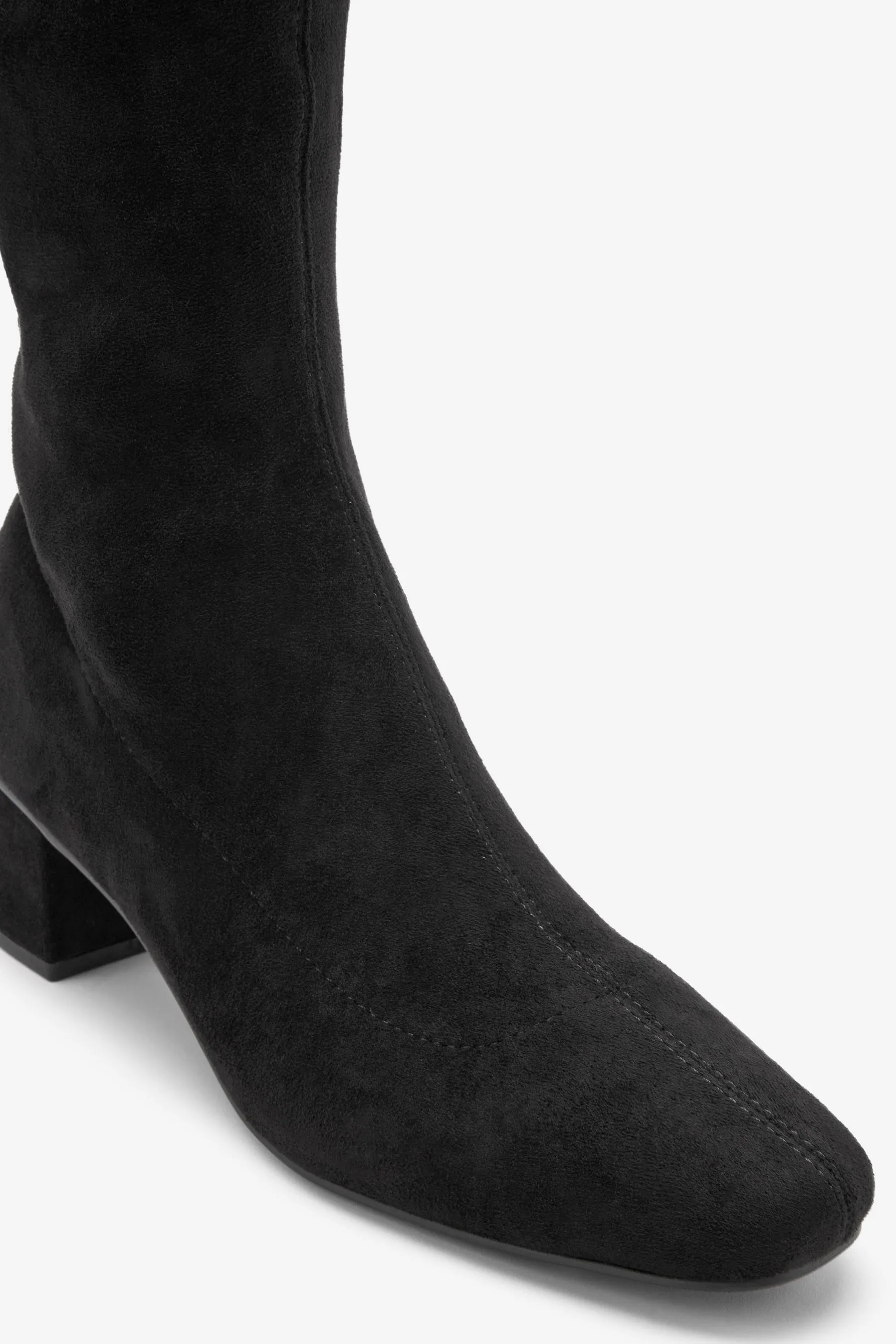 Nero - Forever Comfort - Scarpe ginnastica ginocchio tacco largo Stivali