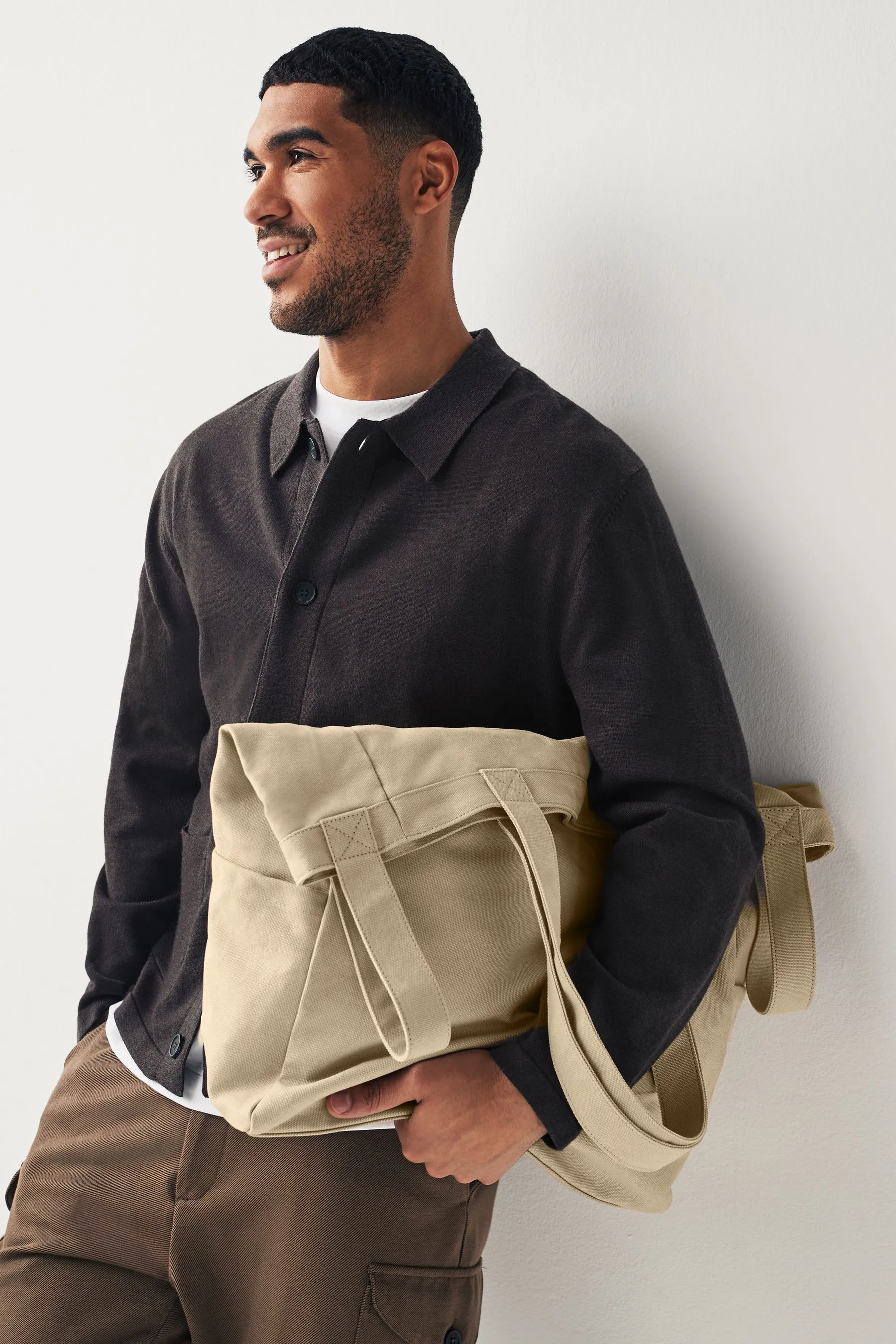 Neutral Stone Grey - Canvas Tote Bag