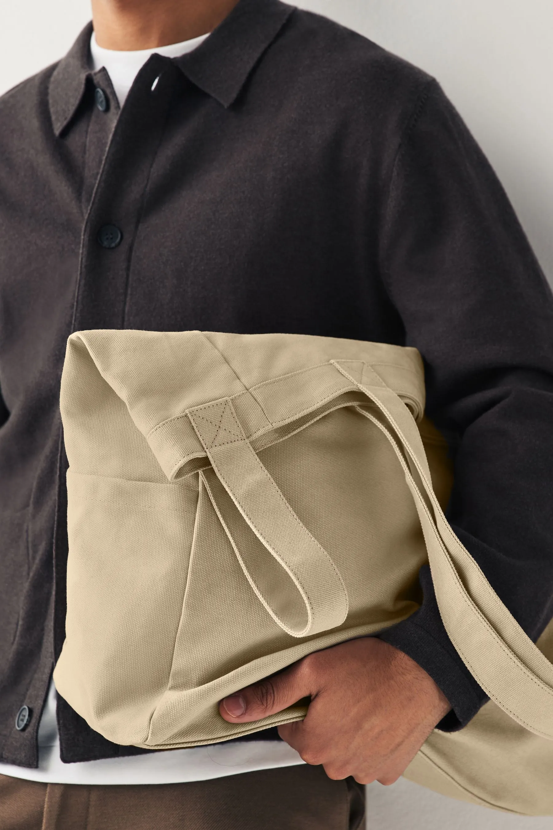 Neutral Stone Grey - Canvas Tote Bag