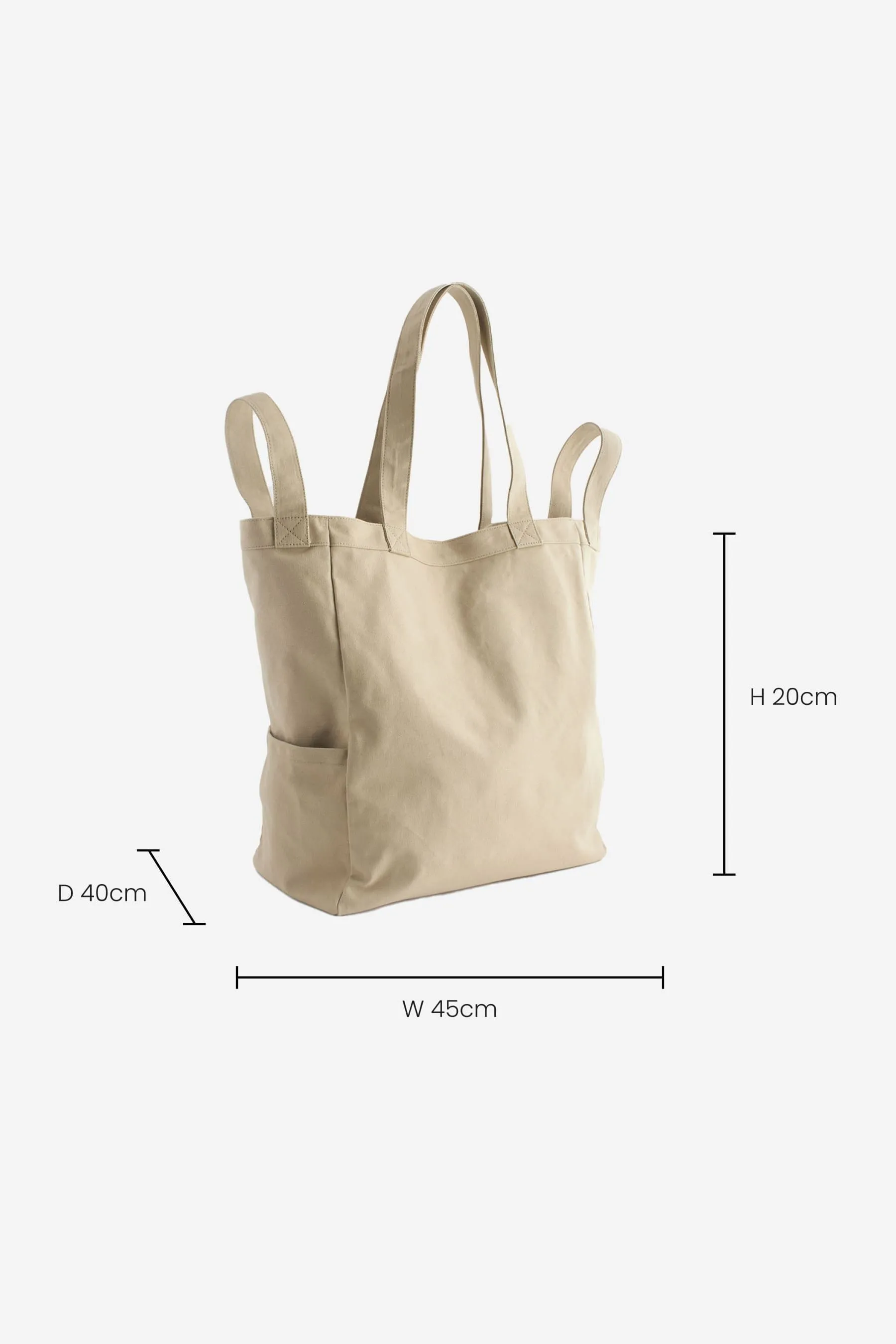Neutral Stone Grey - Canvas Tote Bag