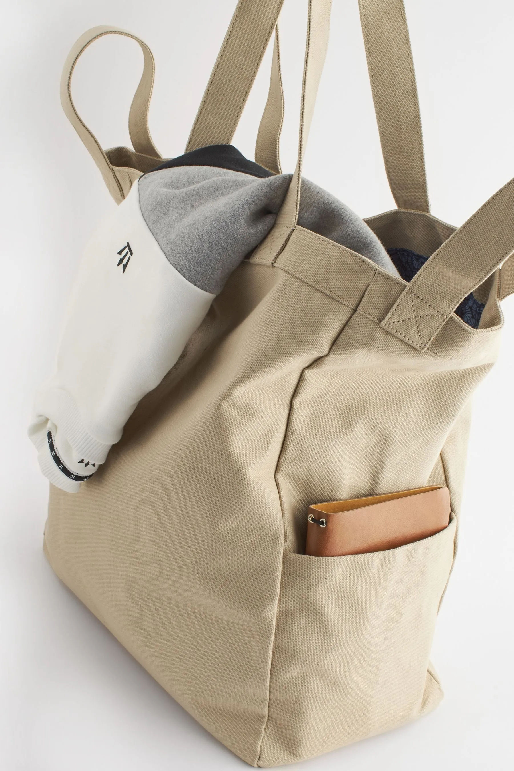 Neutral Stone Grey - Canvas Tote Bag