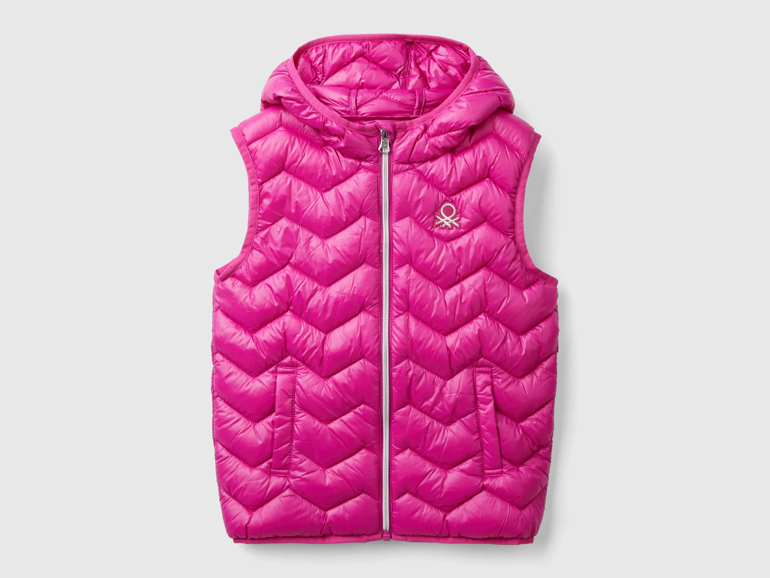Nuovi arrivi Gilet imbottito in ovatta 3D con cappuccio