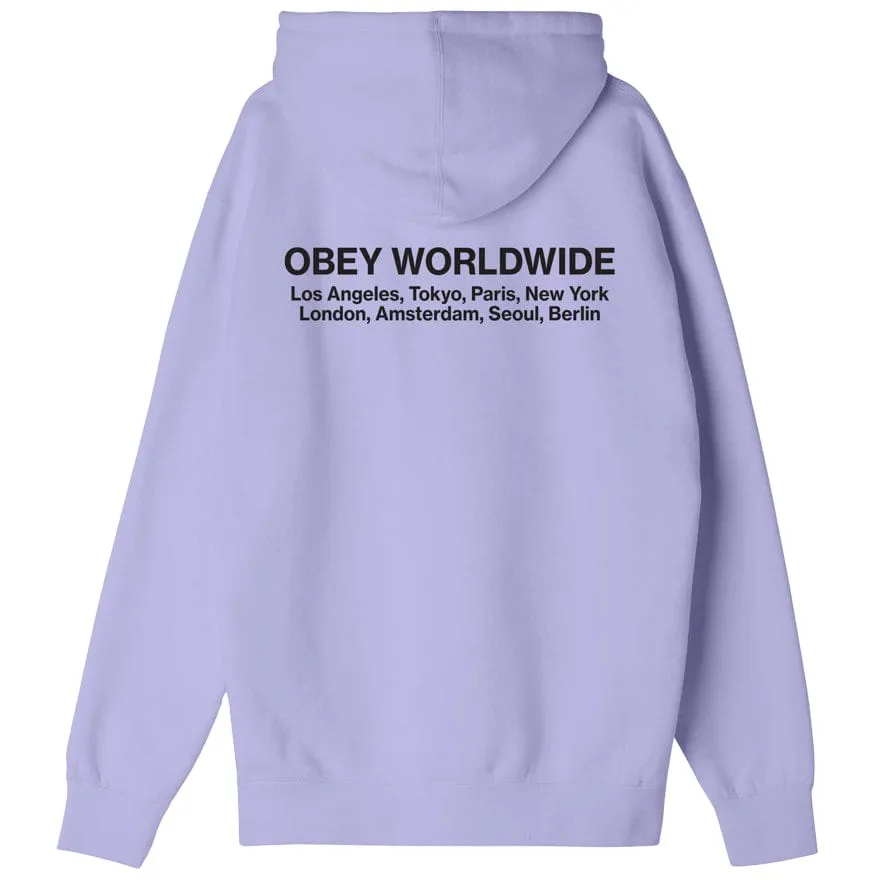 OBEY cities premium hooded fleece