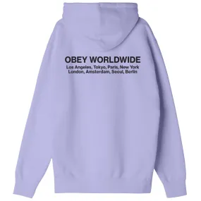 OBEY cities premium hooded fleece
