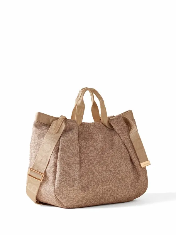 Op Fabric Bateau Medium Handbag