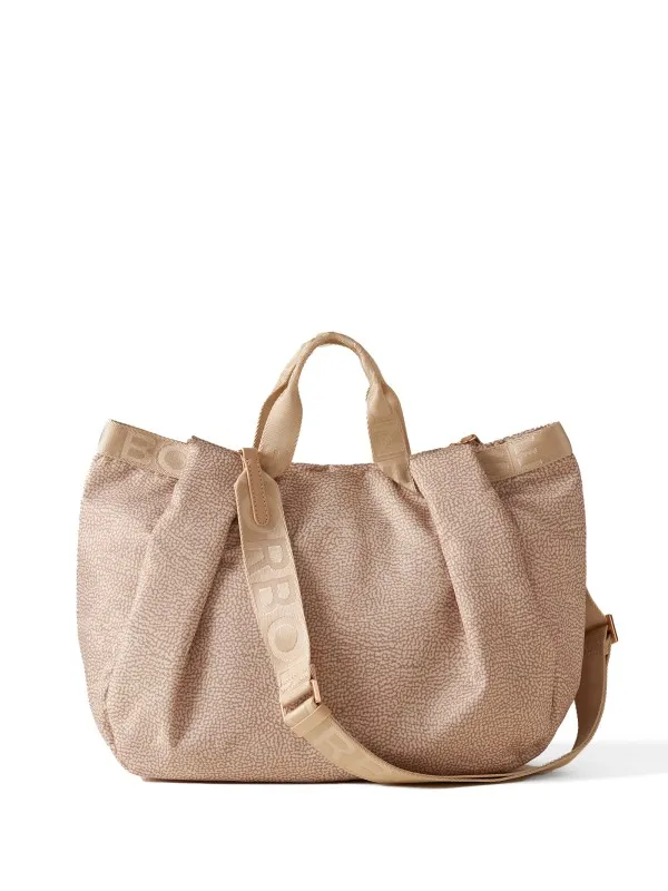 Op Fabric Bateau Medium Handbag