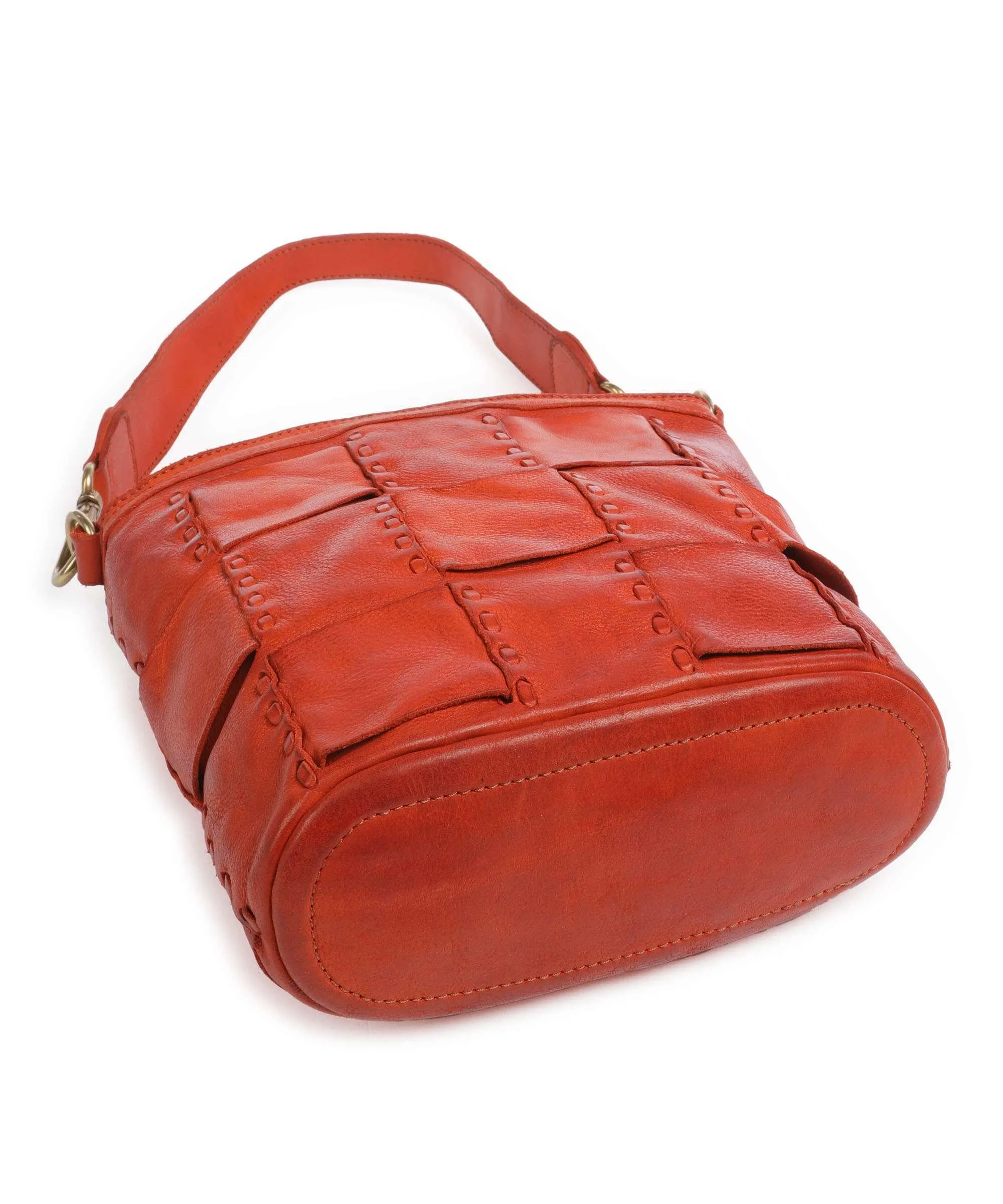 Orange Cowhide Shoulder Bag by Campomaggi