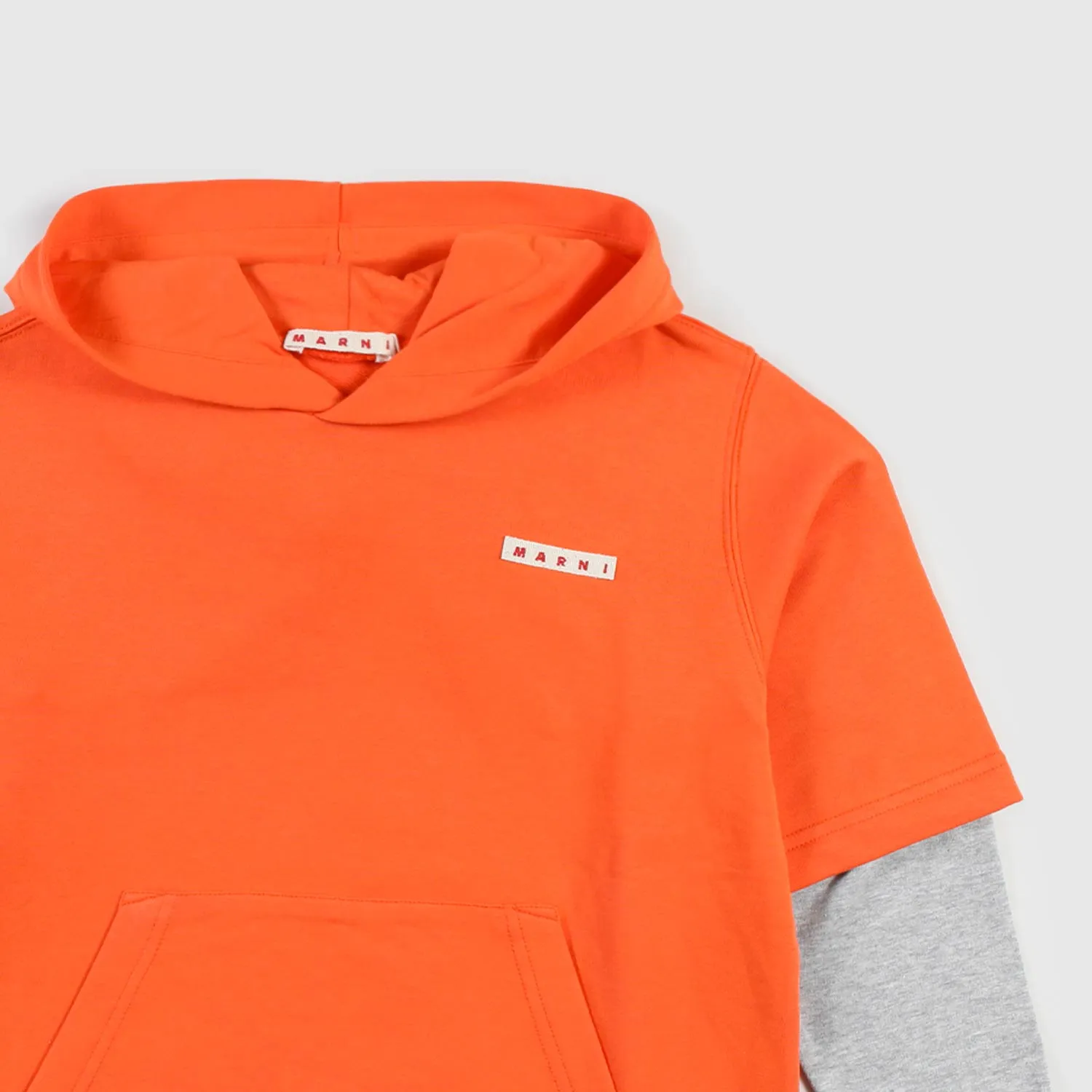 Orange hoodie for boys.