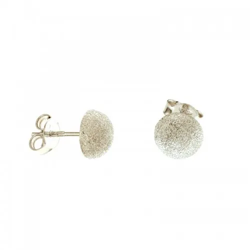 ORECCHINI IN ORO BIANCO 18 KT CON SFERE