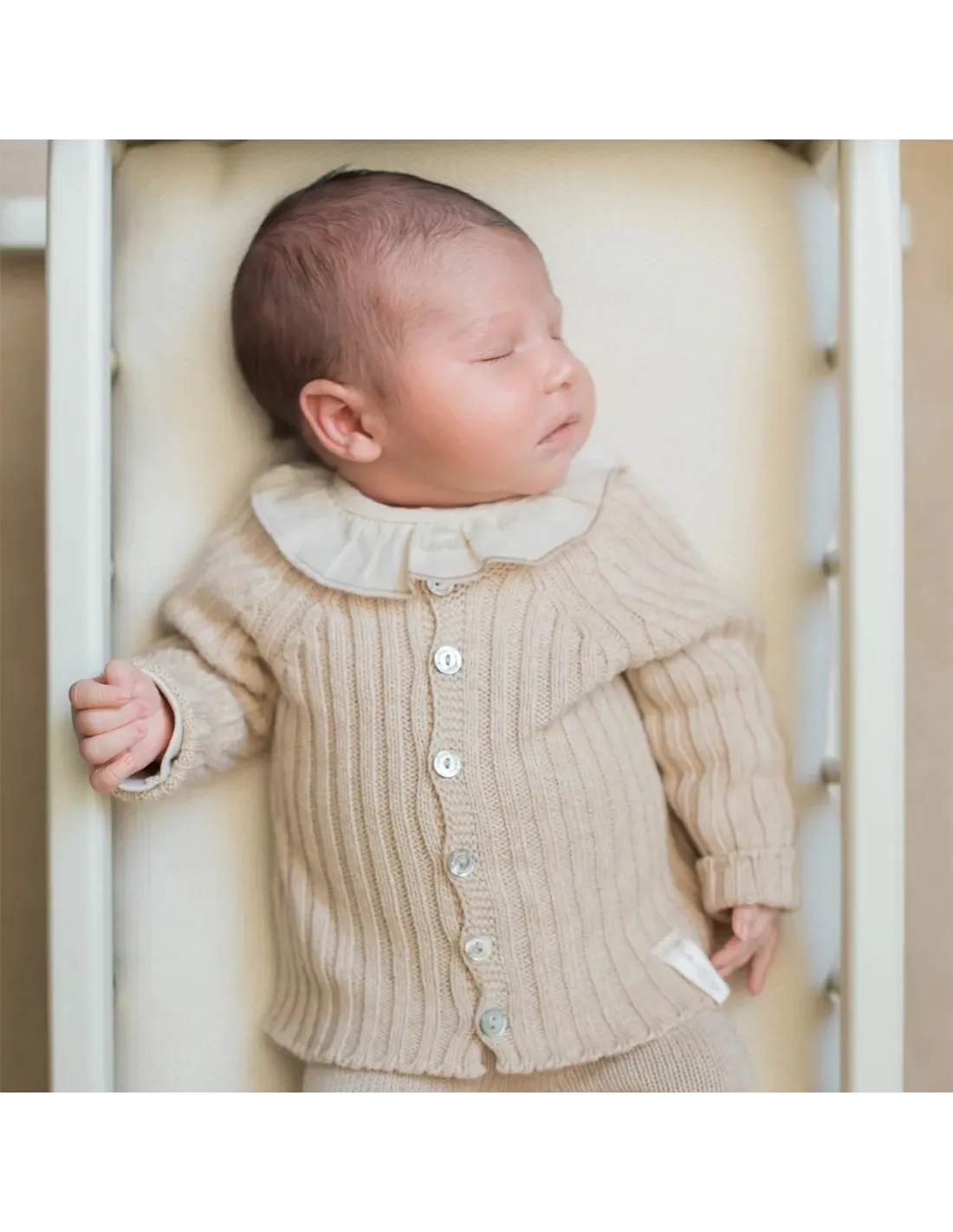 Organic Cotton Natural Undyed Baby Cardigan