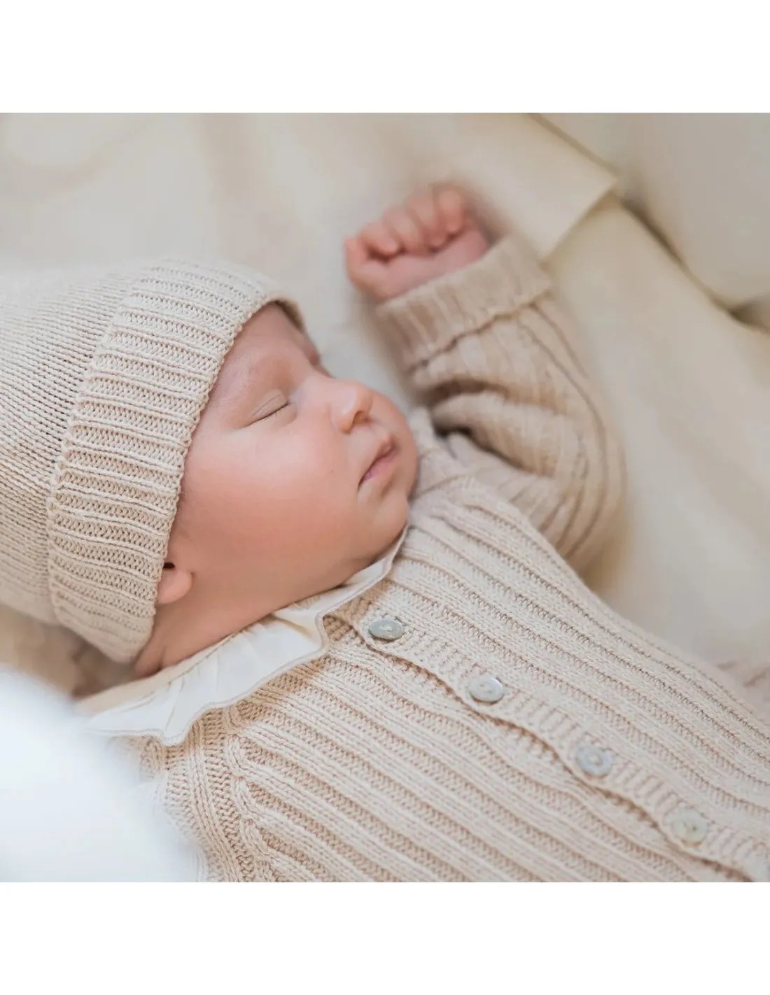 Organic Cotton Natural Undyed Baby Cardigan