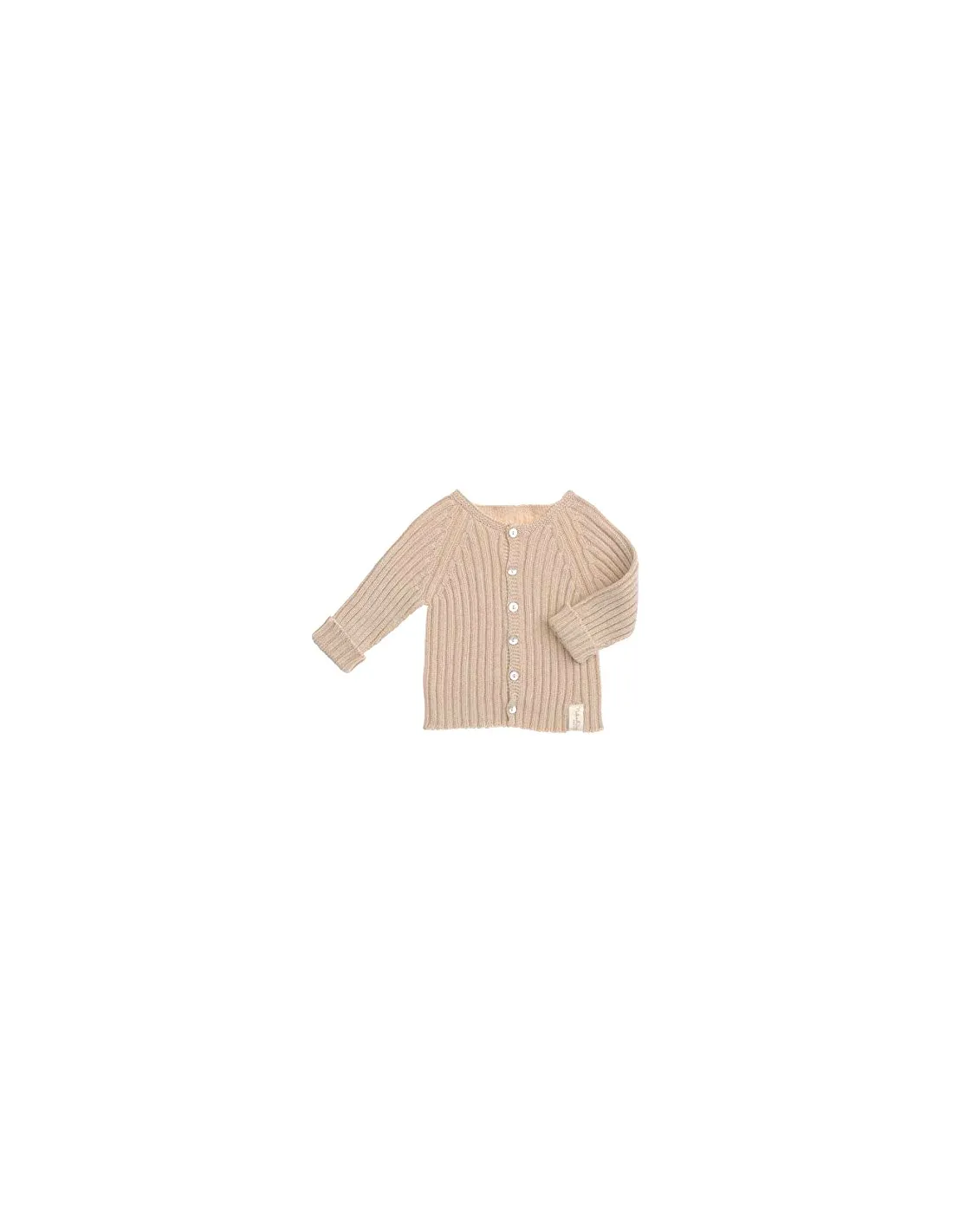Organic Cotton Natural Undyed Baby Cardigan