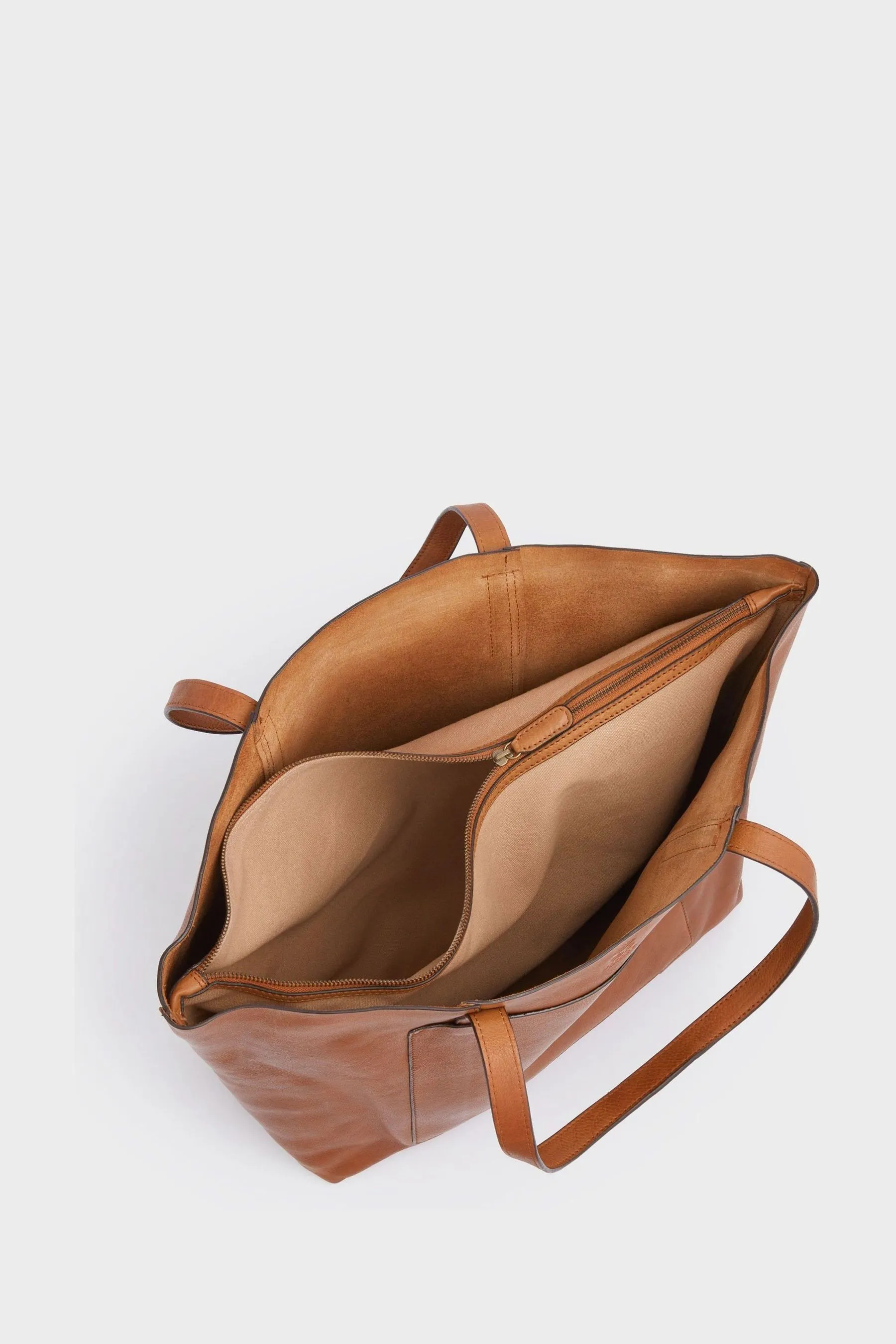 OSPREY LONDON - Santa Fe - Borsa tote in pelle vintage    