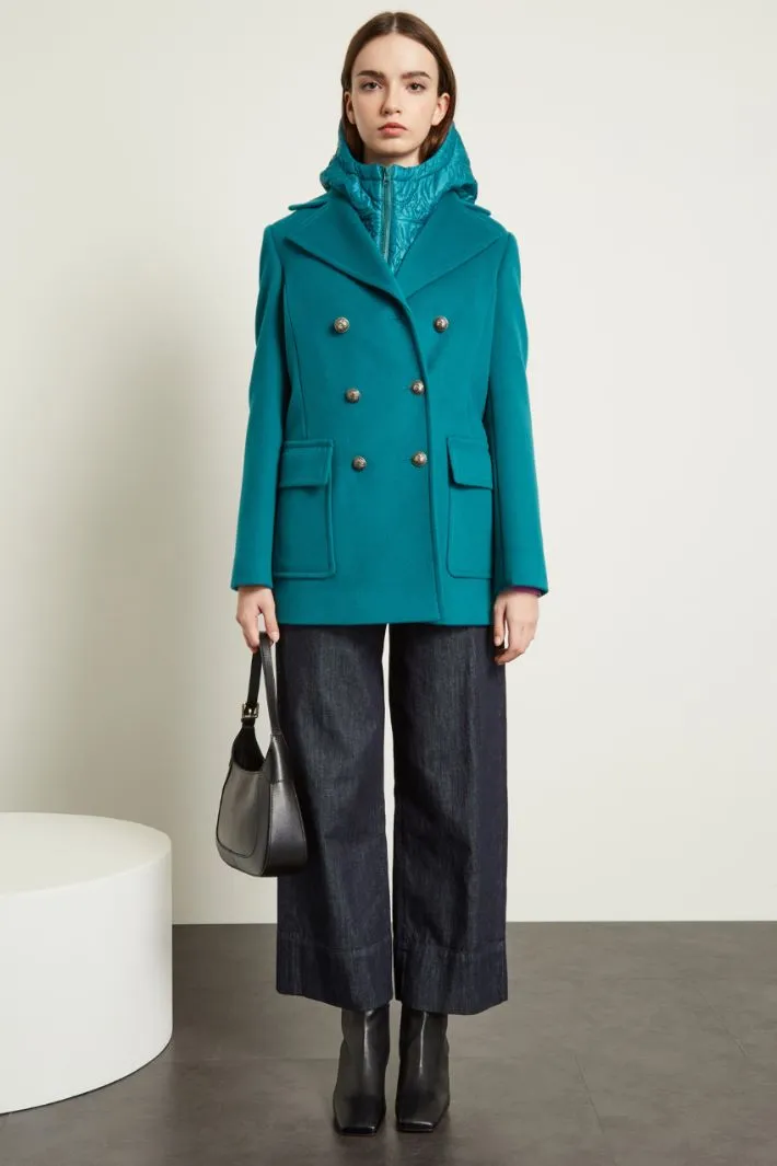 Padded coat with hood