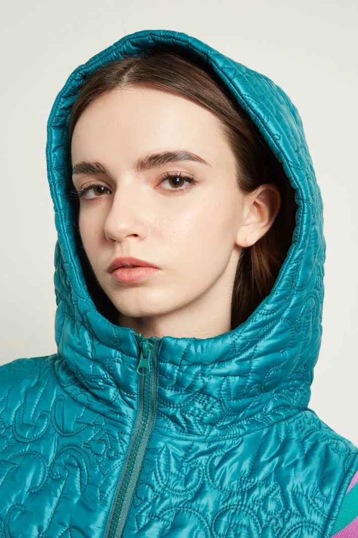 Padded coat with hood
