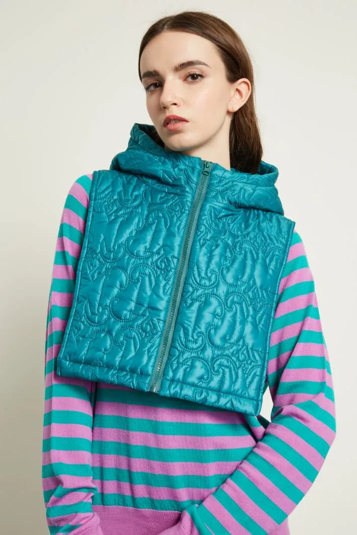 Padded coat with hood
