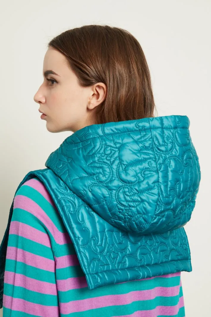 Padded coat with hood