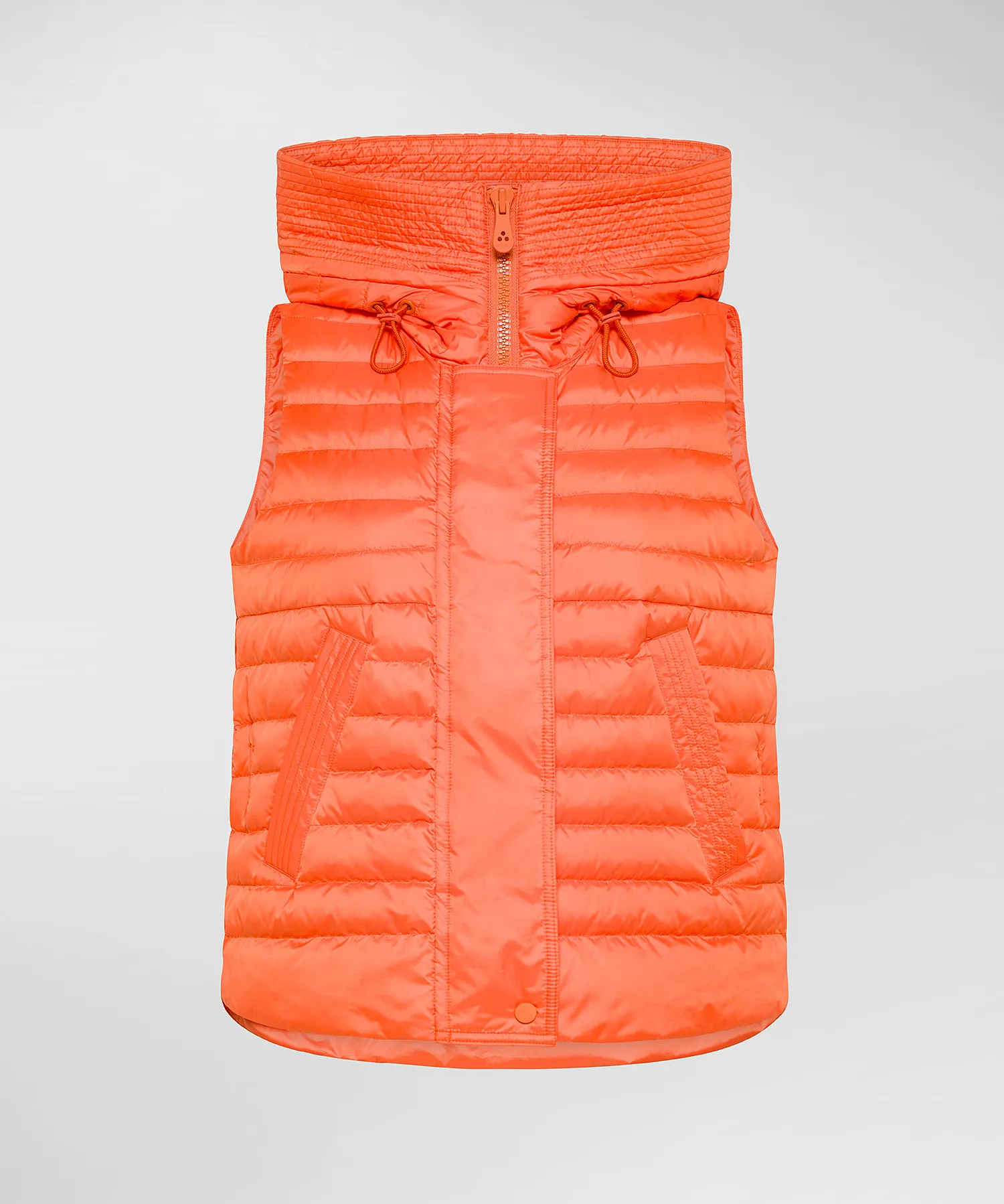 Padded vest with large hood