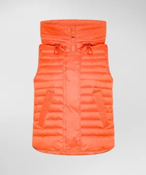 Padded vest with large hood