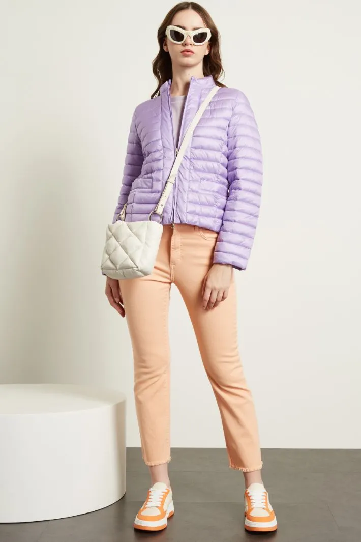 Padded with technical satin.