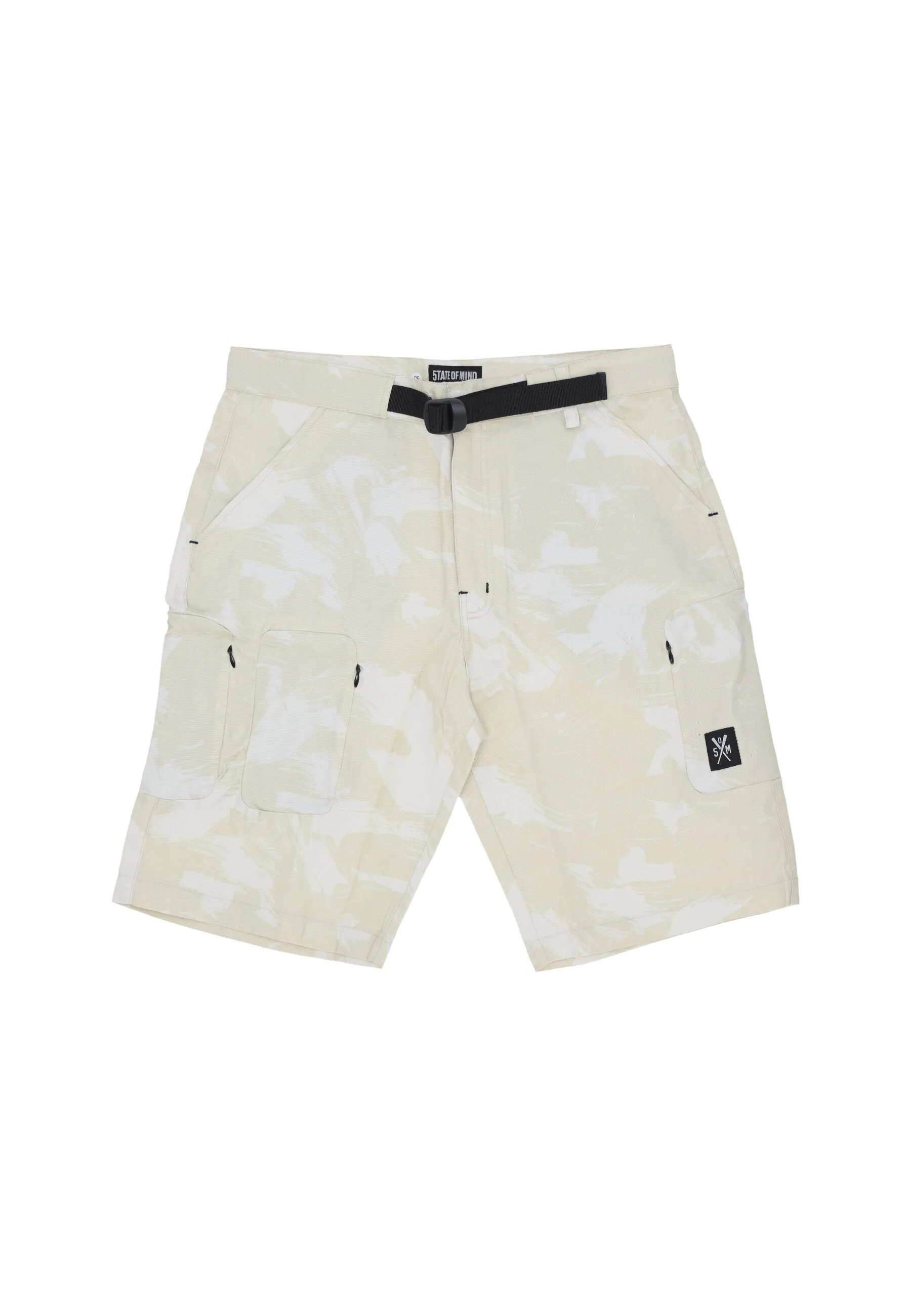 Pantalone Corto Uomo Hidden Cargo Shorts Off White/camo