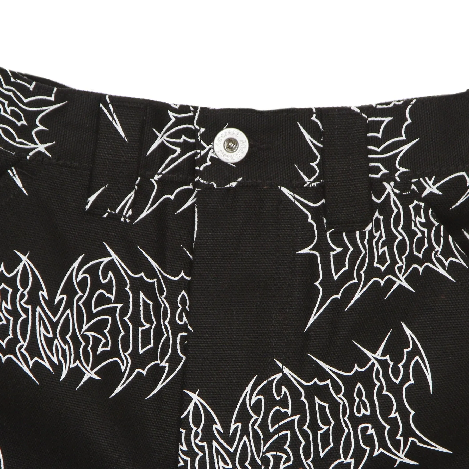 Pantalone Lungo Uomo Graffpunk Canvas Pant Black