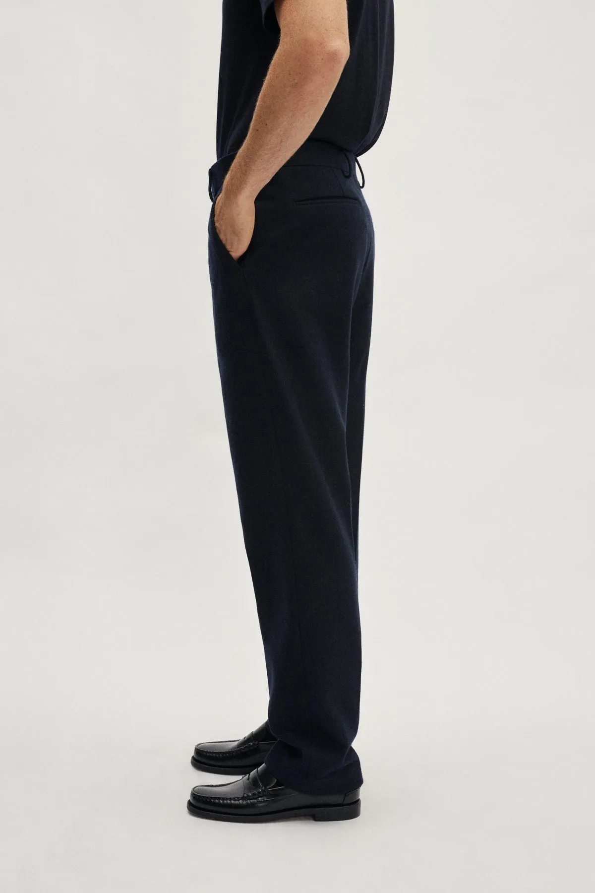 Pantaloni in Lana Cardata