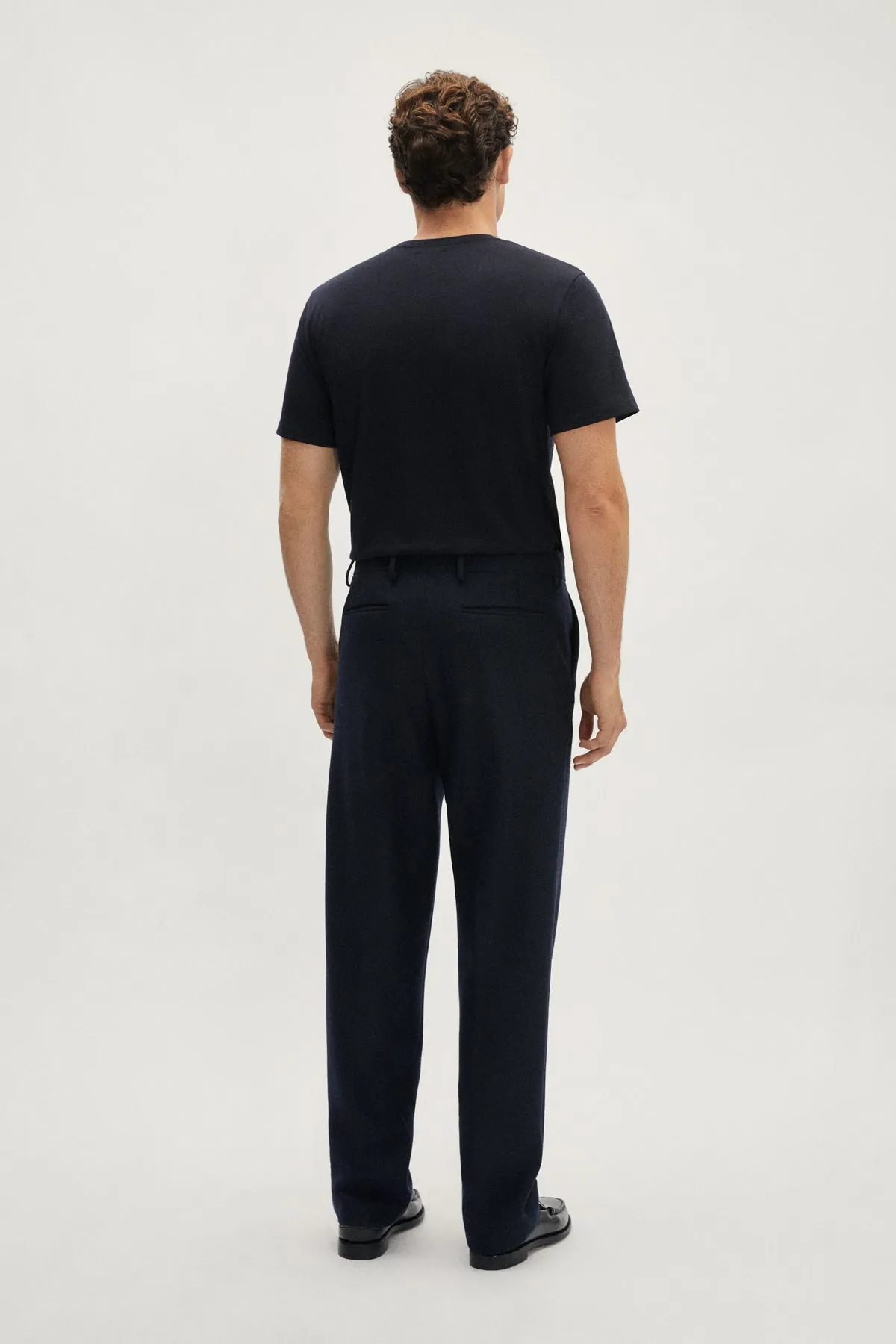 Pantaloni in Lana Cardata