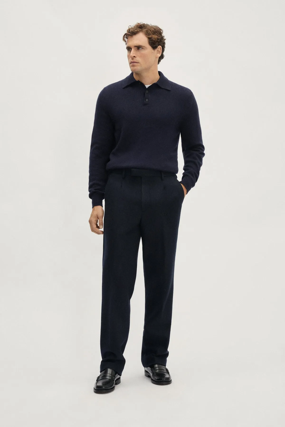 Pantaloni in Lana Cardata