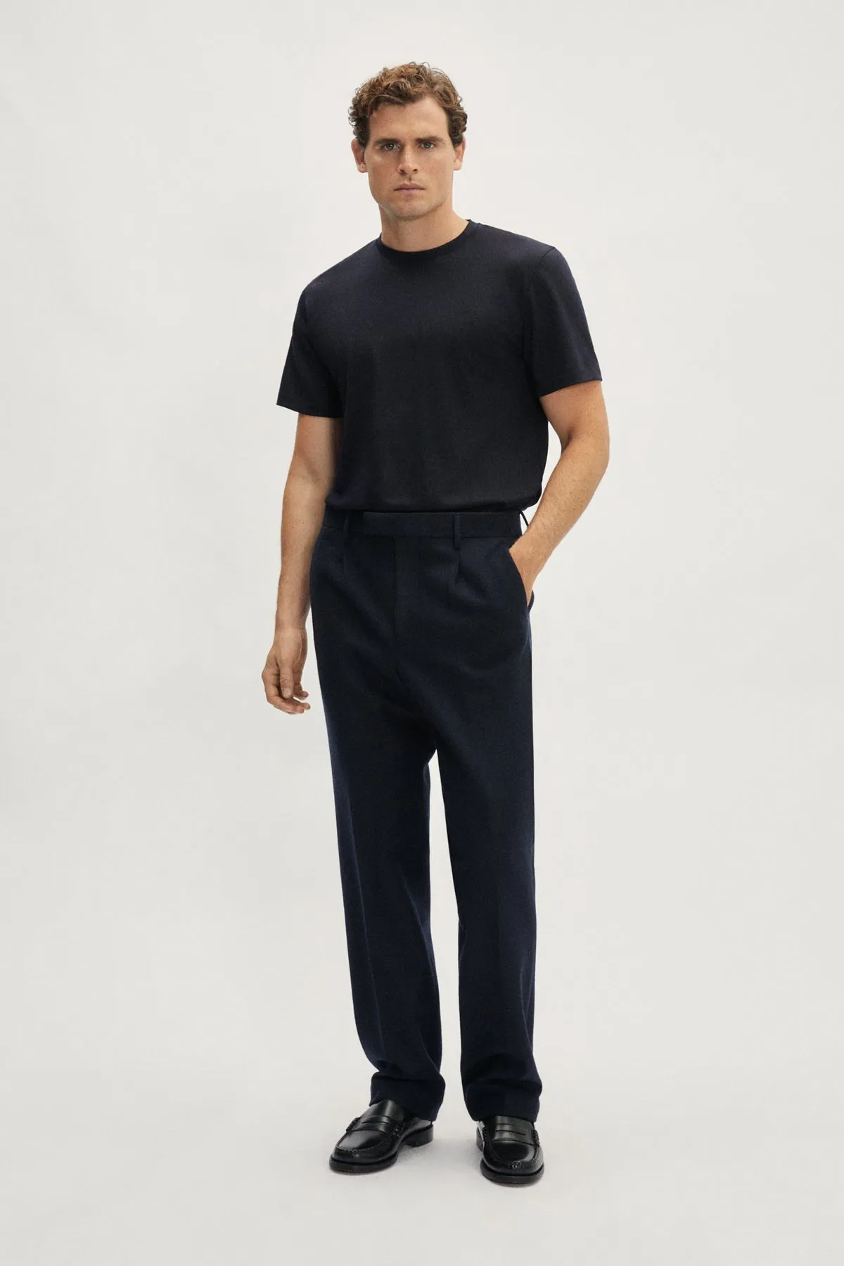 Pantaloni in Lana Cardata