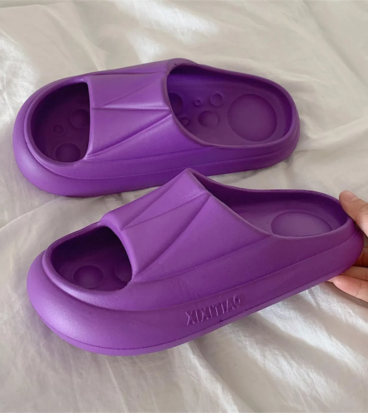 Pantofole da strada al coperto per donna Uomo Scarpe con plateau estive Suola morbida Coppie Scivoli da bagno per la casa Donna