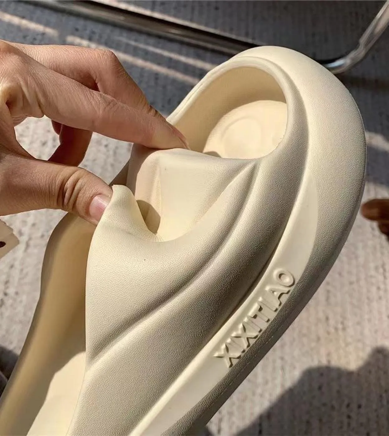 Pantofole da strada al coperto per donna Uomo Scarpe con plateau estive Suola morbida Coppie Scivoli da bagno per la casa Donna