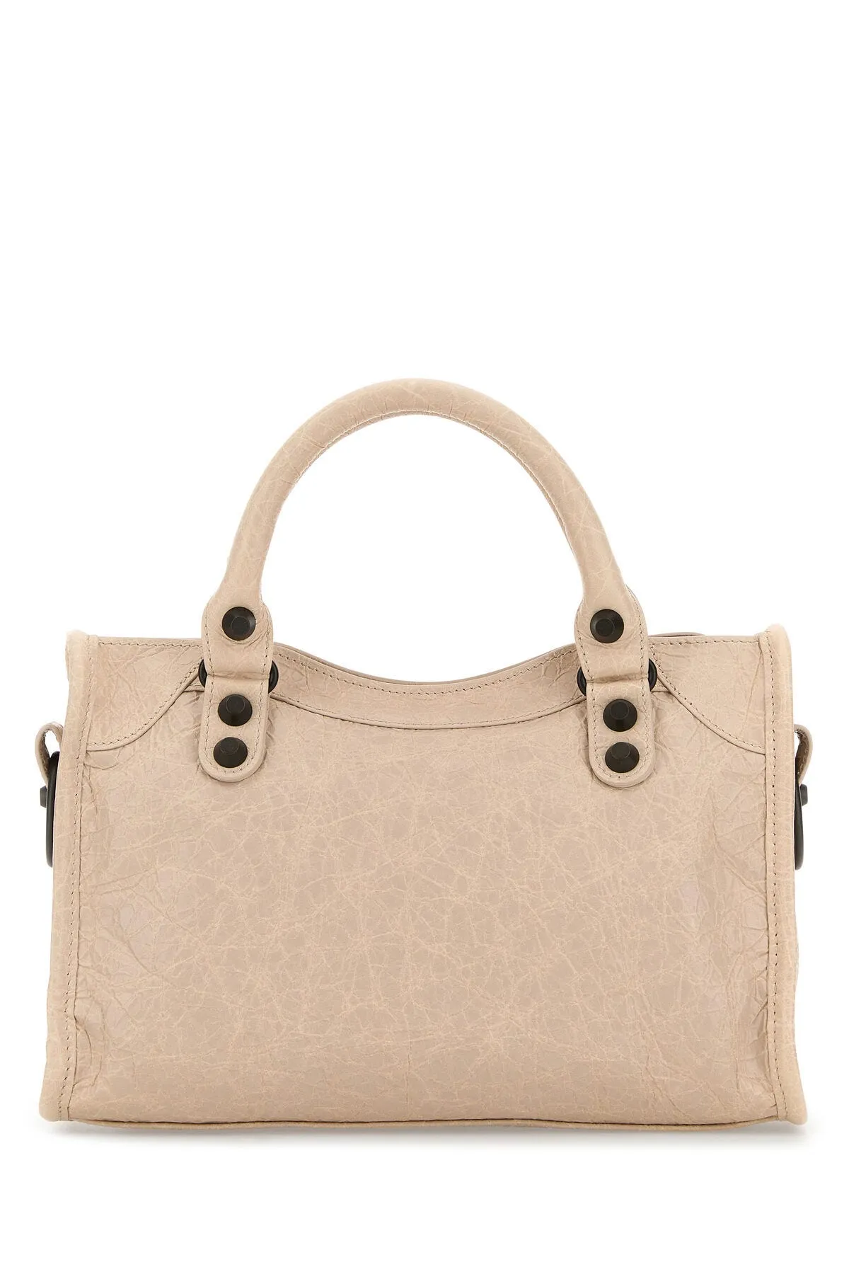 Pink Leather Mini Le City Handbag by Skin