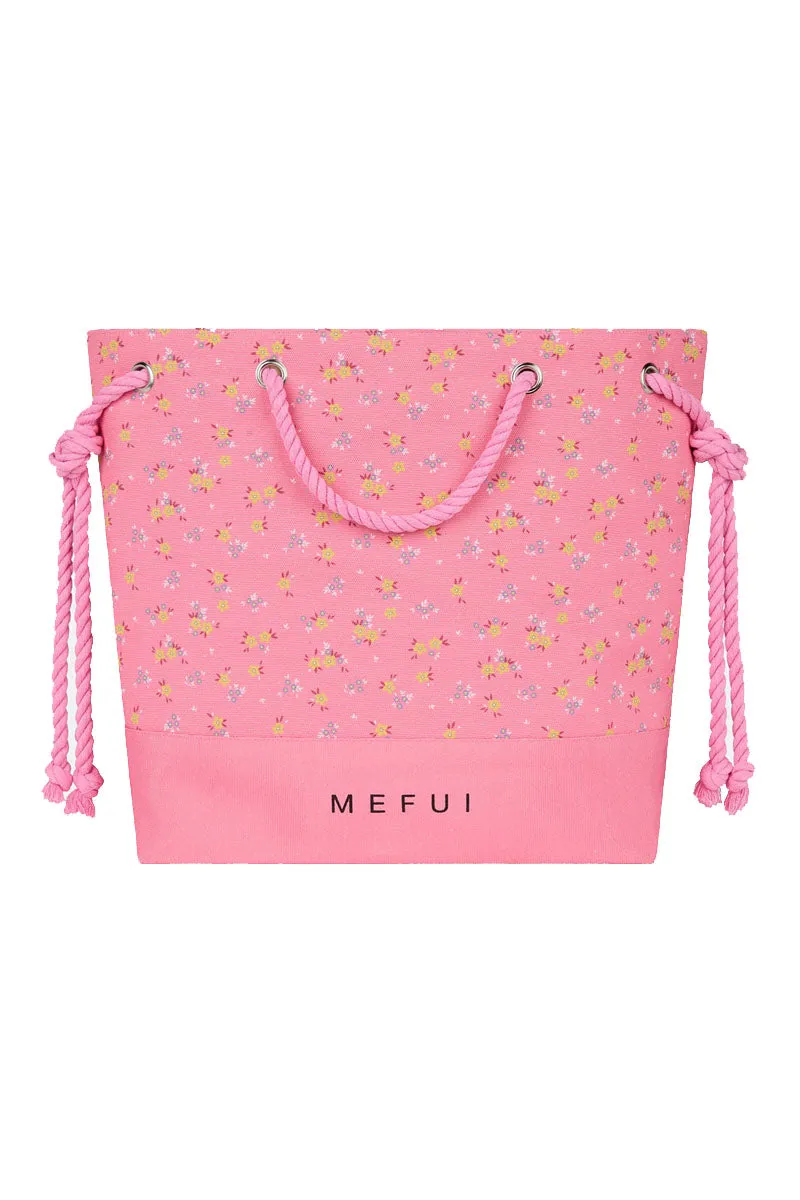 Pink Printed Handbag