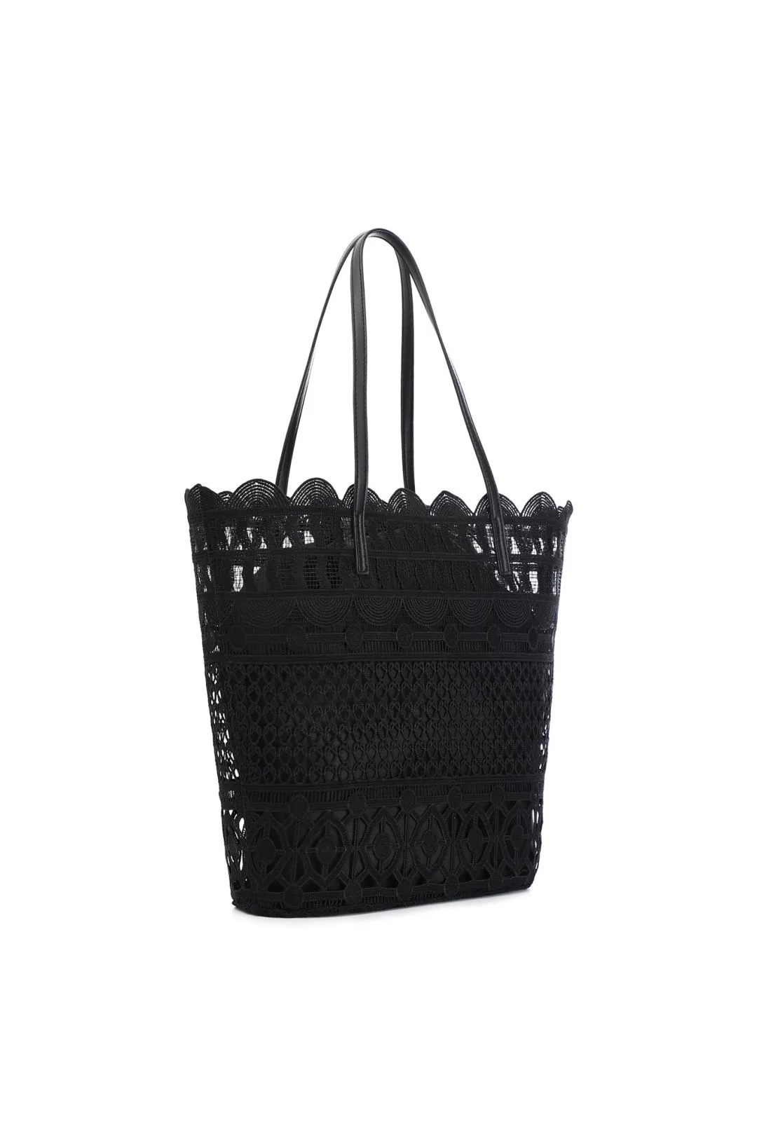 pizzo nero con charm, acquisti