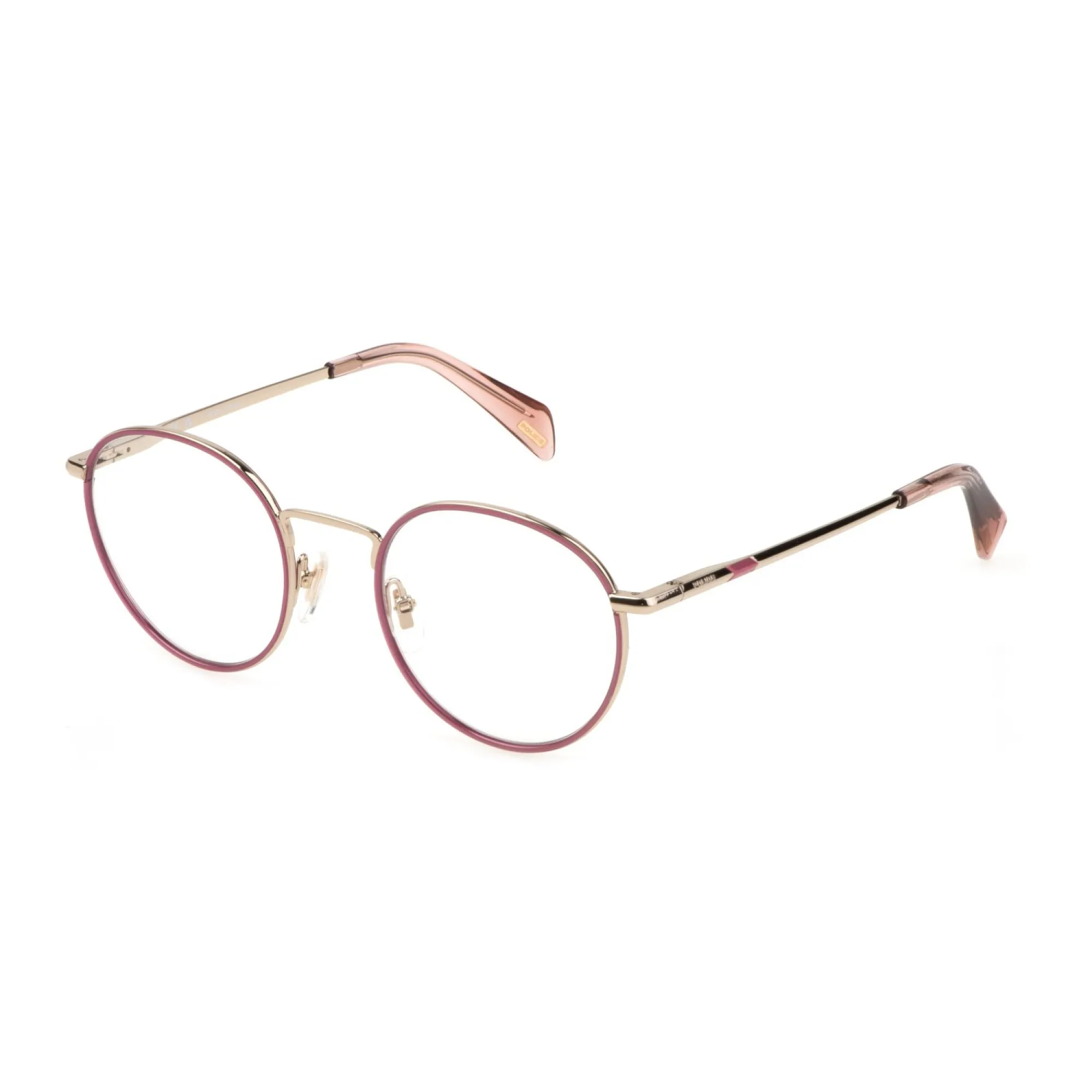   Police VPLL29E - 08FE Cammello Lucido | Occhiale Da Vista Donna 