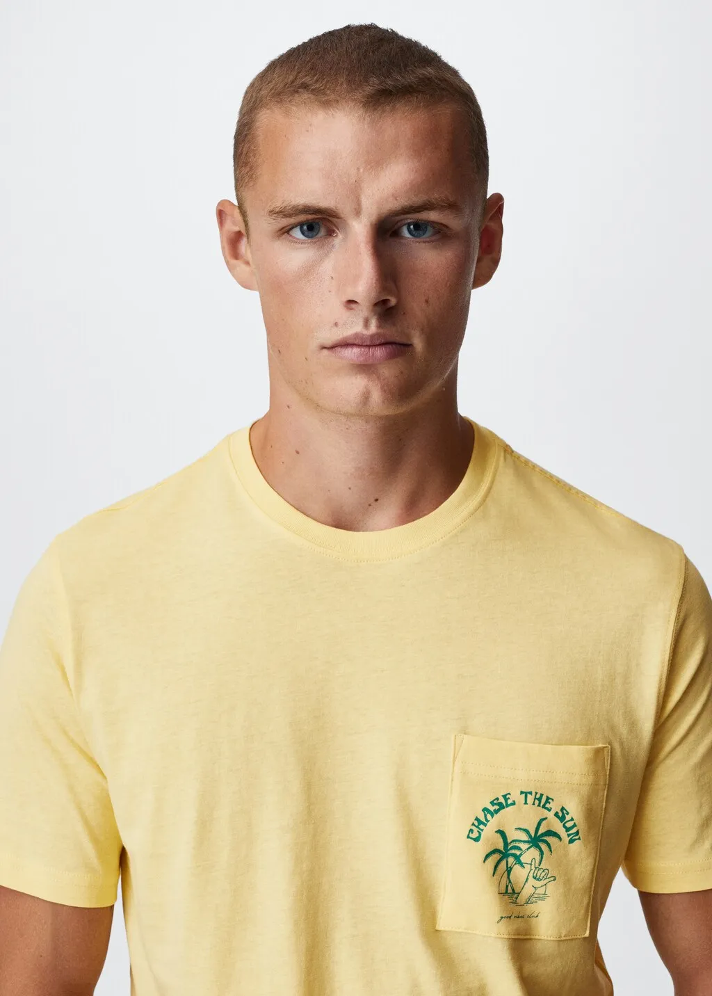 Printed Pocket Cotton T-shirt