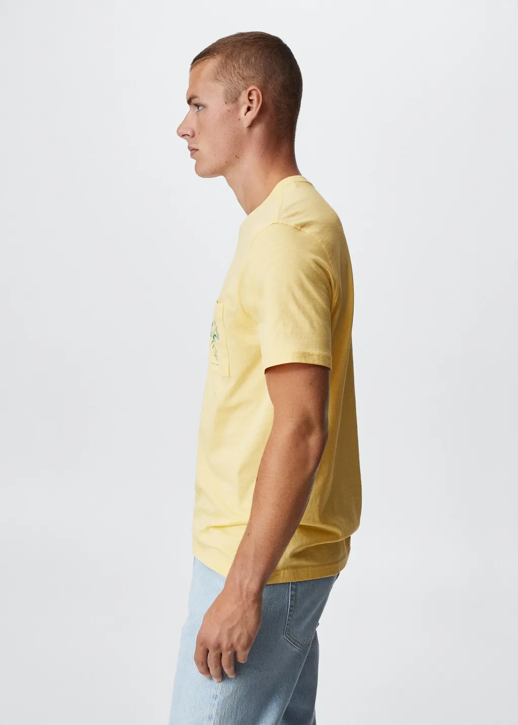 Printed Pocket Cotton T-shirt