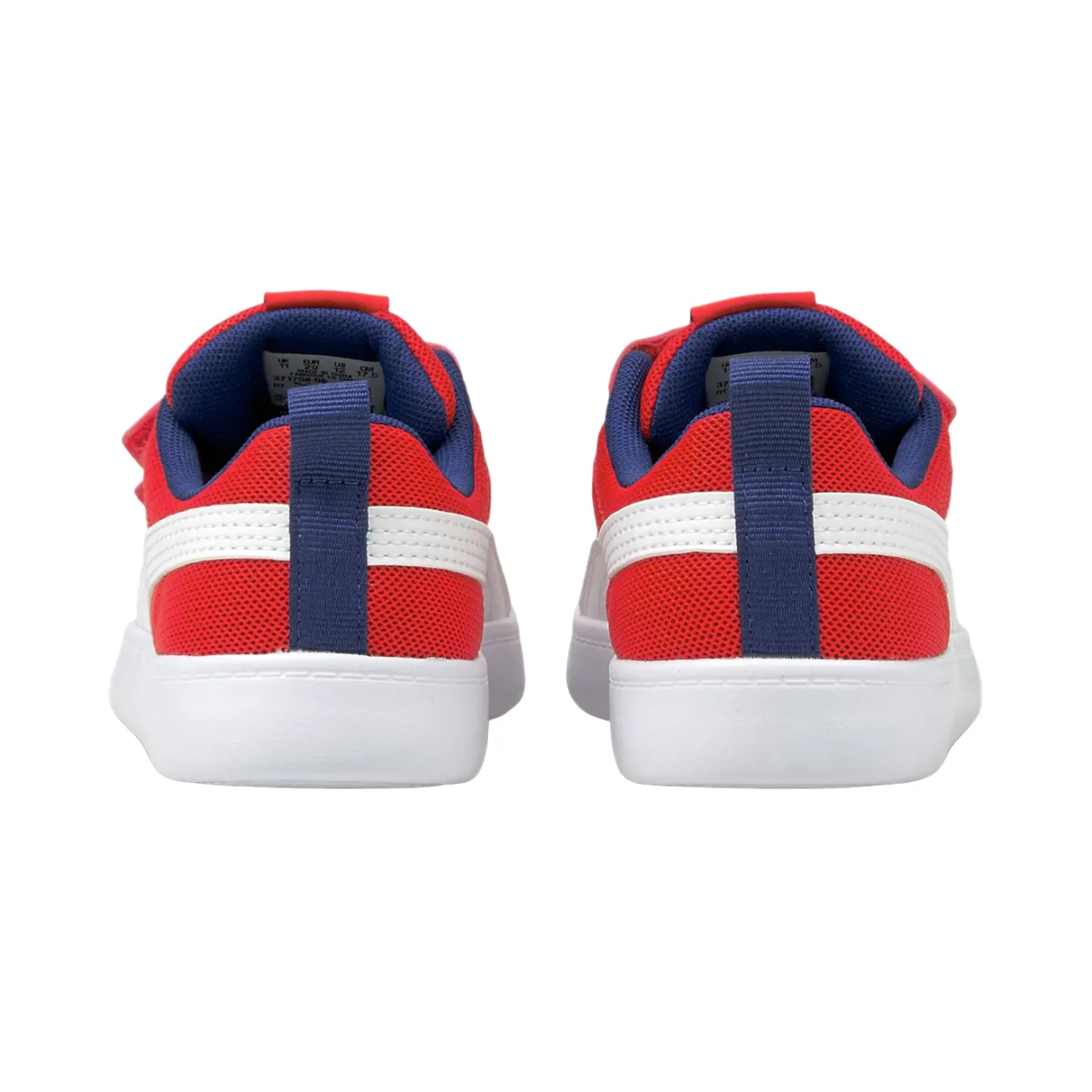 Puma kids sneakers Courtflex 371758 06 - red white, tear-resistant breathable mesh