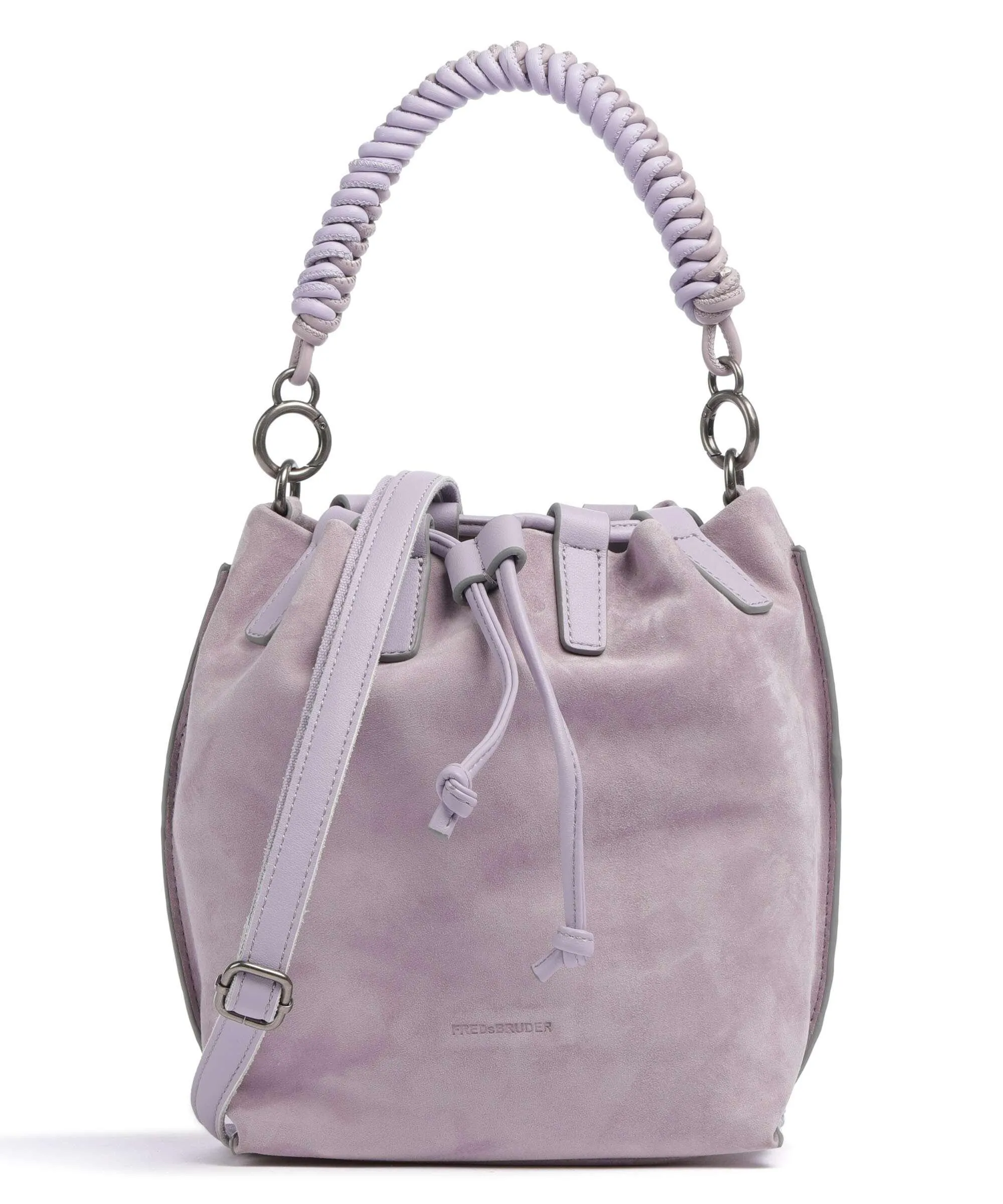 Purple Rough Leather Wild Wild Love Bucket Bag by FredsBruder